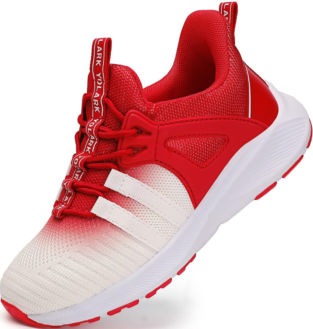 YOLARK Boys Girls Sneakers for Kids Non-Slip Tennis Shoes Fashion Lightweight Breathable Running Sport Athletic