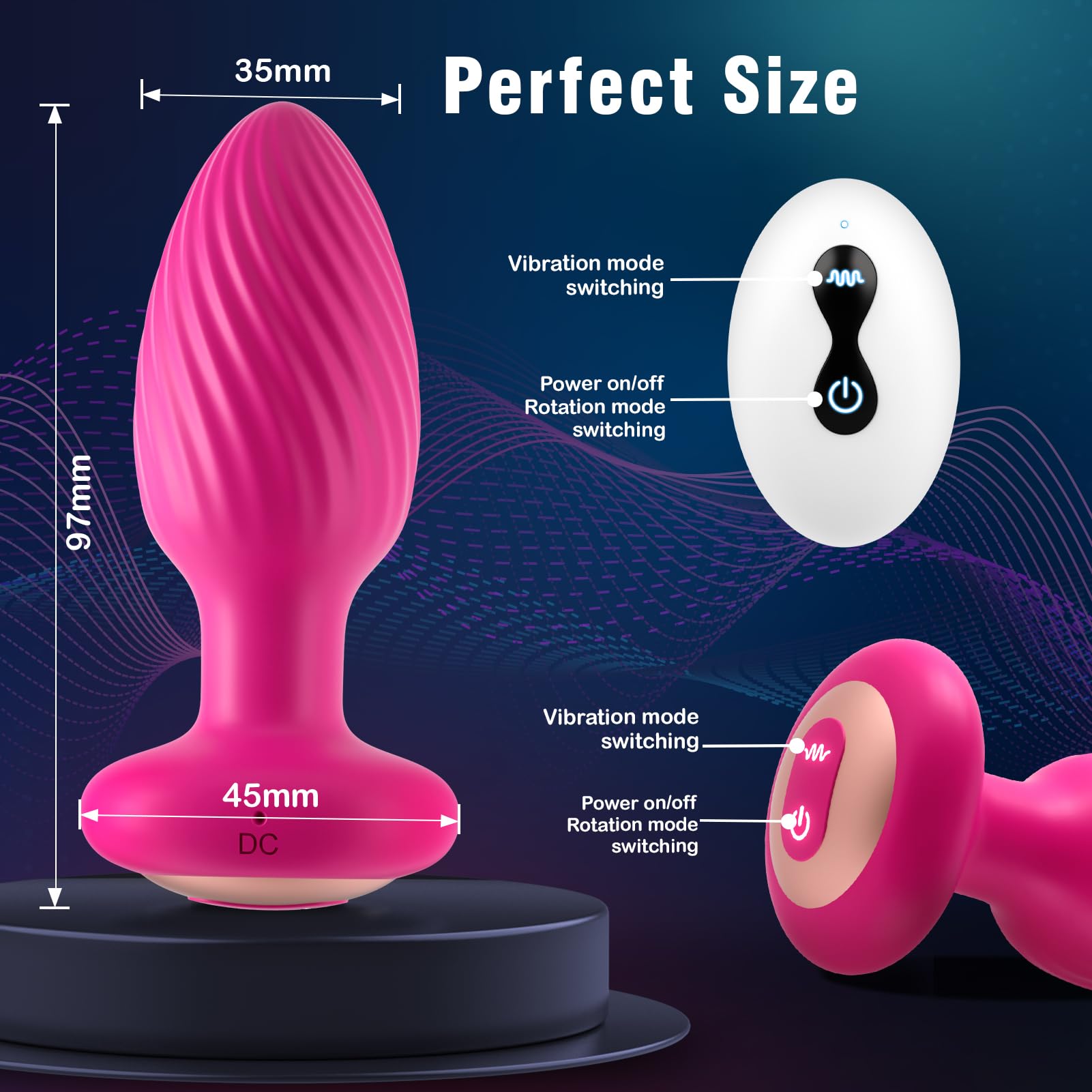 Adult Sex Toys for Men Prostate Massager - Male Sex Toys Games Remote Control, Adult Toys Anal Plug Vibrating Butt Plug Anal Toys Vibrator Mens Sex Toys
