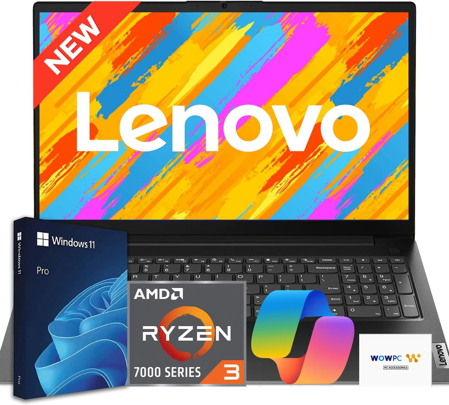 Lenovo V15 Business Laptop 15.6in FHD Ryzen 3 16GB RAM
