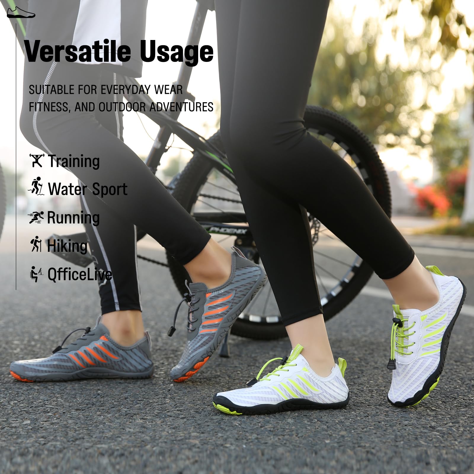 Grounded Footwear for Women Barefoot Shoes,Grounded Footwear for Mens,Hike Barefoot Shoes Womens Footwear, Comfortable Non-Slip Barefoot Vitality Shoes,Men's Women's Water Shoes Wide Toe Box