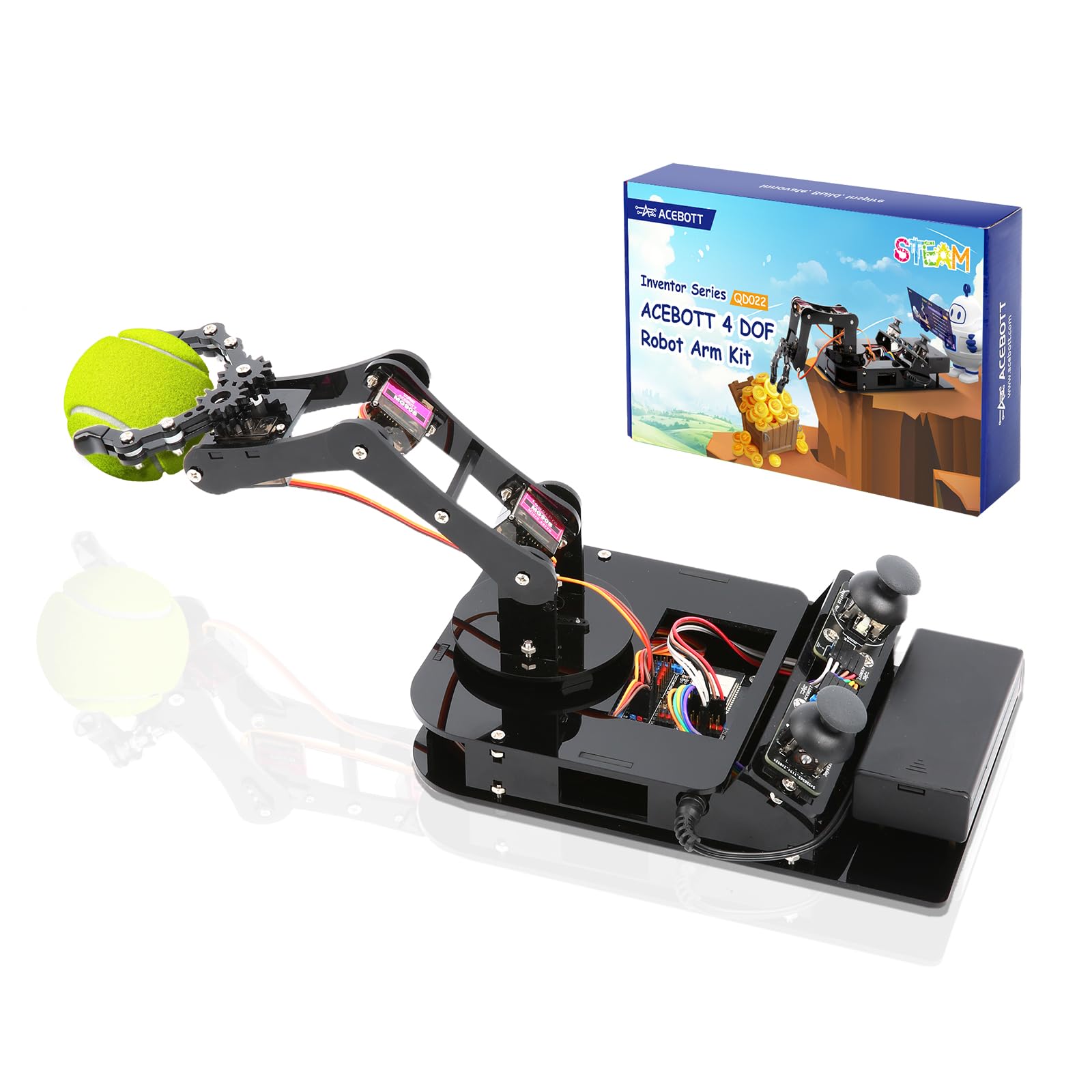 ACEBOTT STEM Robotics Science Kits for Adults, Spider&Spider&Arm Robot Building Kit, App Remote Control, Teens DIY Robotics Building Toy for 12 + Year Old Boys, Girls, Teens, Adults Unique Gifts