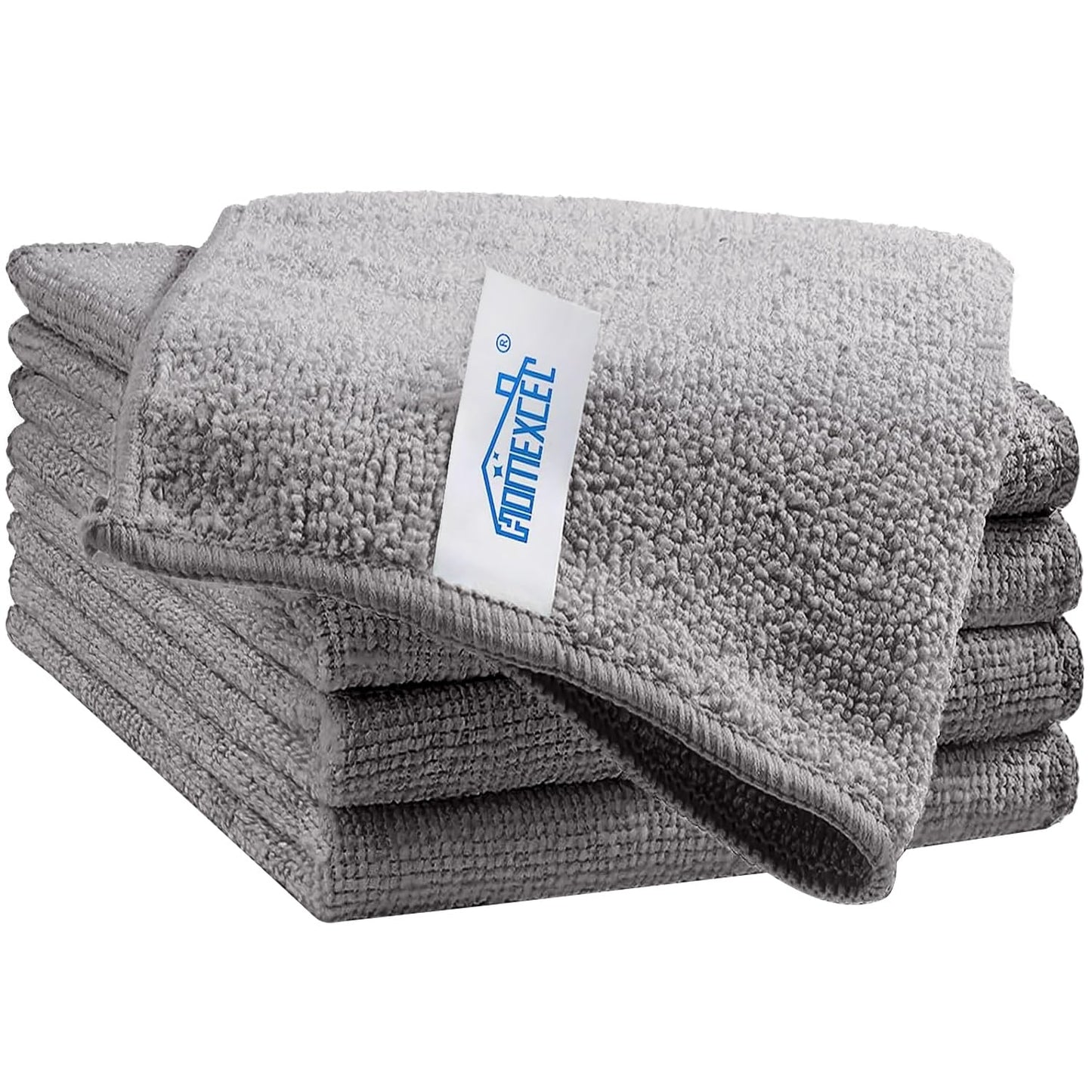 HOMEXCEL Microfiber Cleaning Cloth, Premium Microfiber Towels for Cars, Lint Free, Scratch-Free, Highly Absorbent, Reusable Cleaning Rags for Car, Household, Kitchen, Window