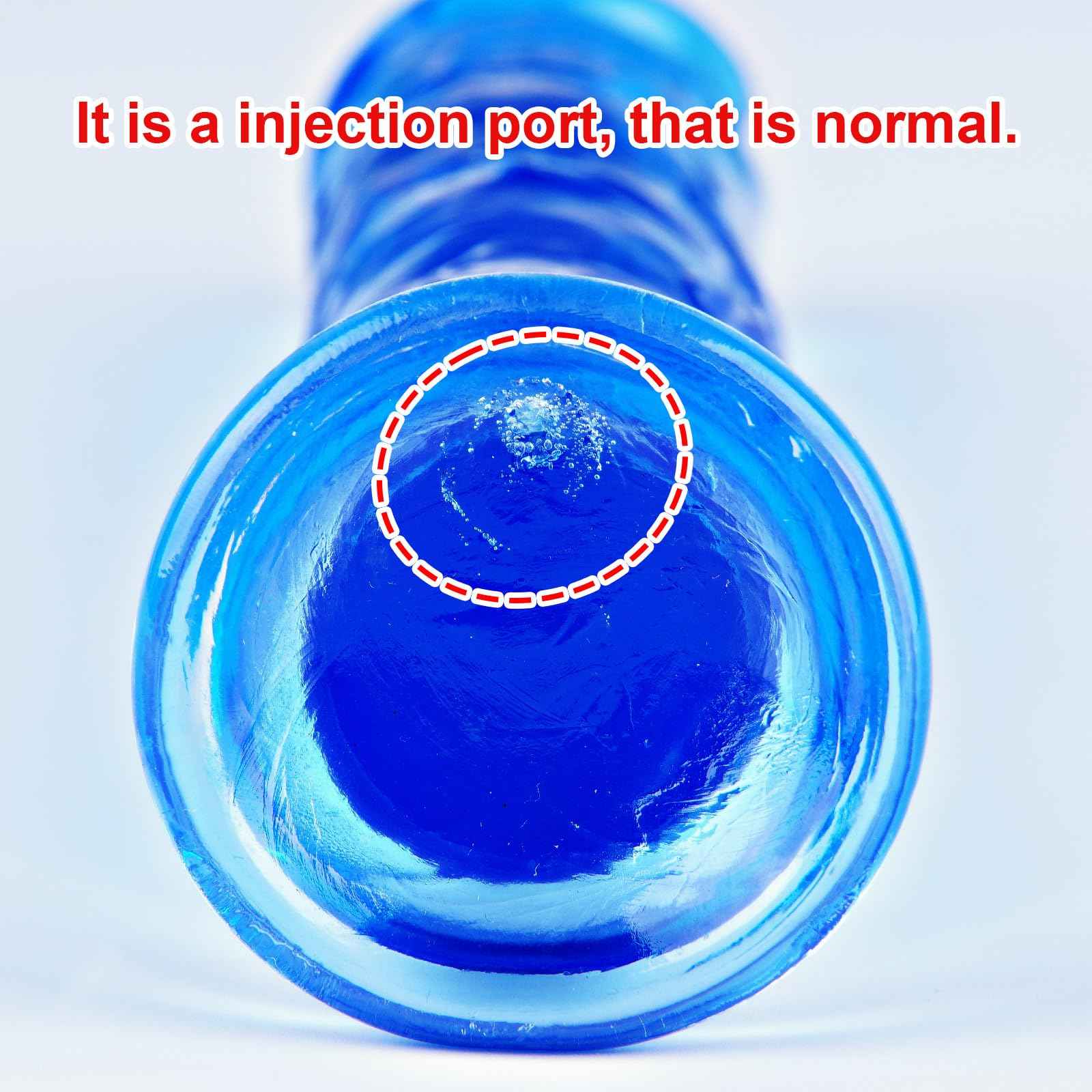 7" Small Realistic Blue Dildo - Soft TPE Beginner Sex Toy