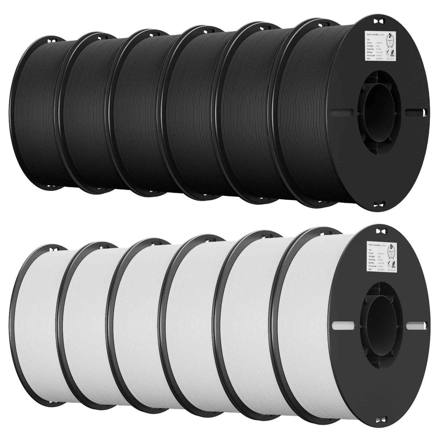 Creality 3D Printer Filament, PLA Filament Bundle for 3D Printing, Ender PLA Filament No-Tangling, Strong Bonding & Overhang Performance, Accuracy +/- 0.02mm