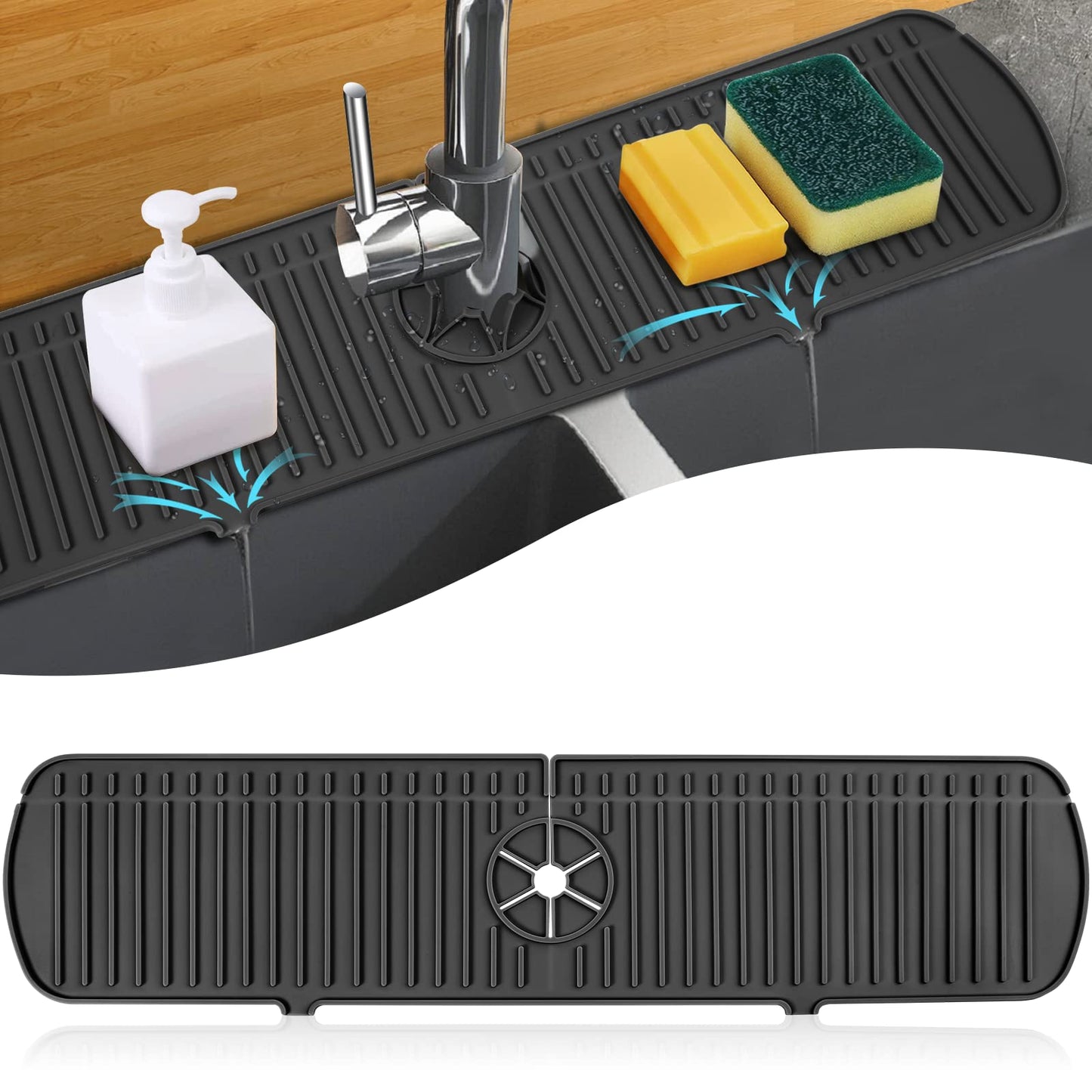 Drying Mats Cleaning Brushes Kitchen Gadgets Silicone Faucet Mat BABA1PHUI-919