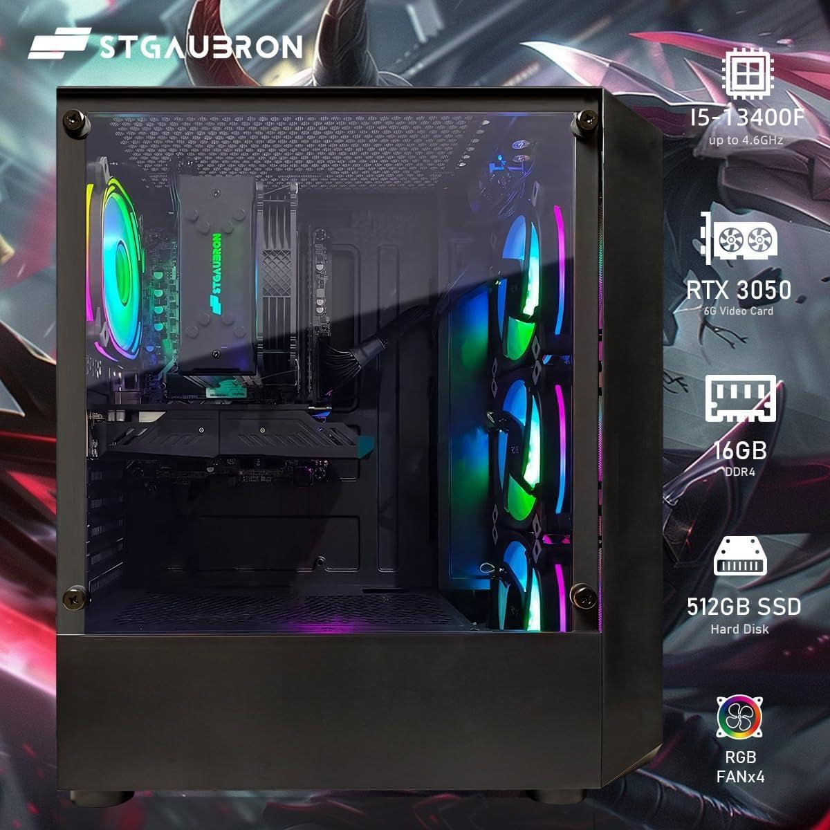 STGAubron Gaming Desktop PC Computer