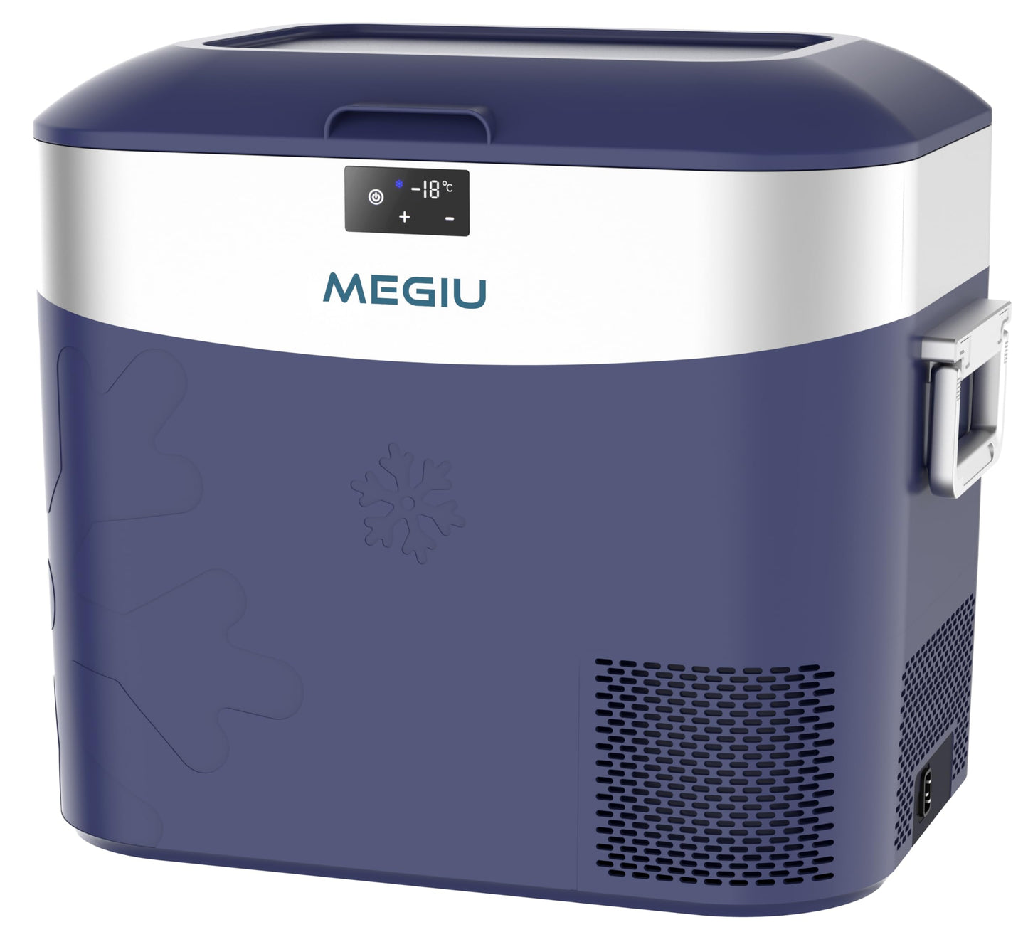 Megiu 12 Volt Car Refrigerator Portable Freezer Compressor Cooler -18~+15℃ with 12V / 24V DC 110～240 Volt AC