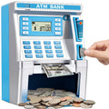 ATM Piggy Bank for Kids, ATM Machine for Real Money, Electronic Savings Safe Box, Toy Gifts for Teen Boys Girls