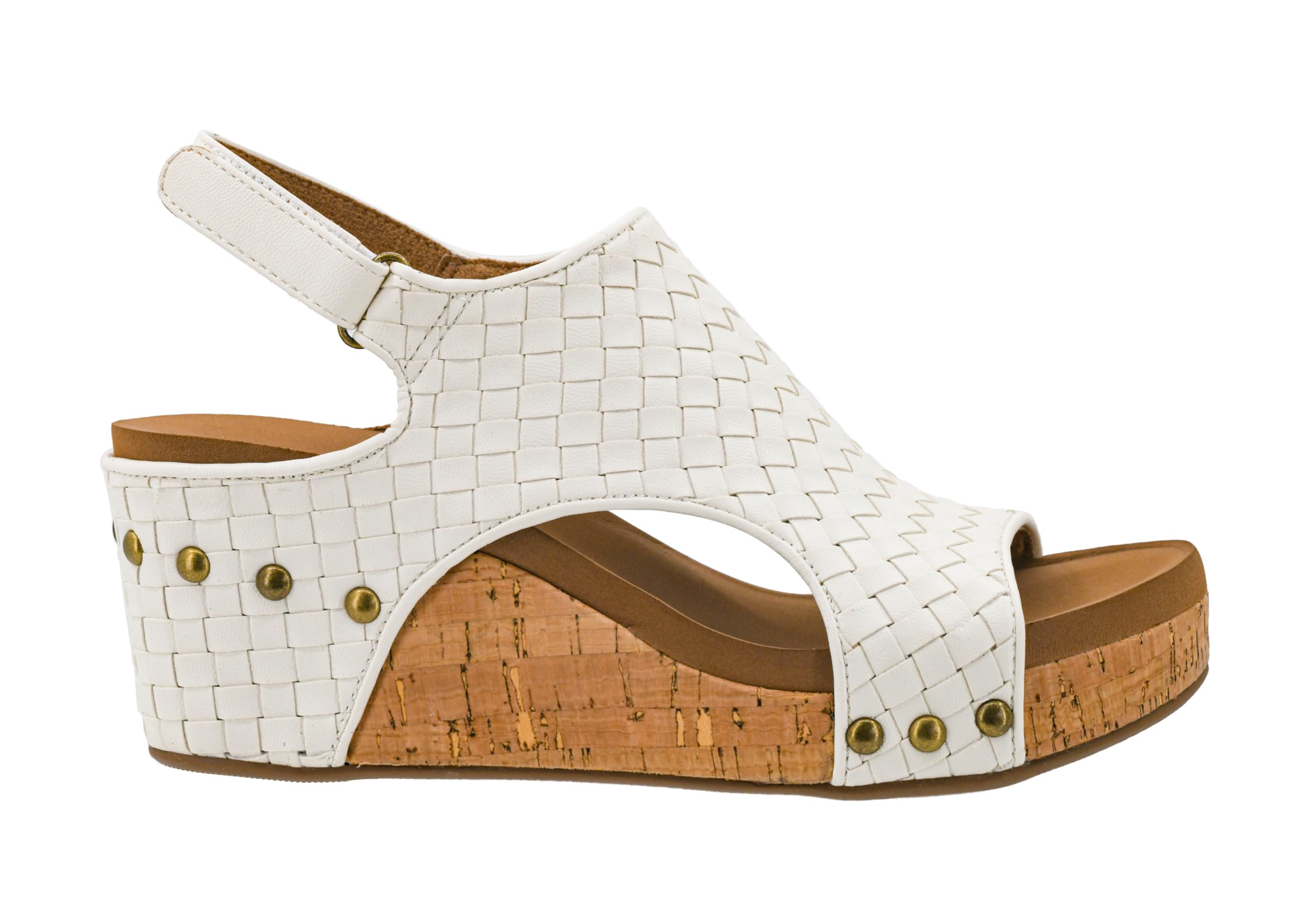 Corkys Footwear Womens Carley Wedges, Featuring Corkys EVA Foam Cushioned Insoles, A 2.5 Inch Heel, Lightweight For All Day Wear, And Hook And Loop Closure