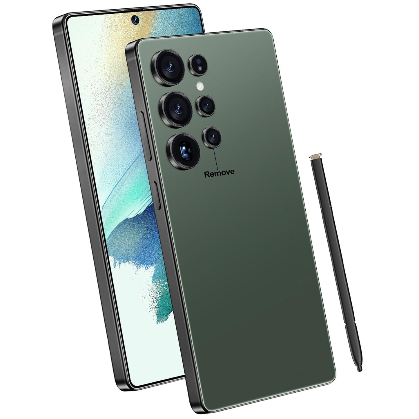 Ghoxrxal I25 Ultra Unlocked Android Smartphone, 16GB RAM+512GB ROM Cell Phone, 6.99" FHD+ Large Display with Stylus Pen, 7000mAh, 108MP Camera, 5G Dual SIM Android 14 Mobile Phone