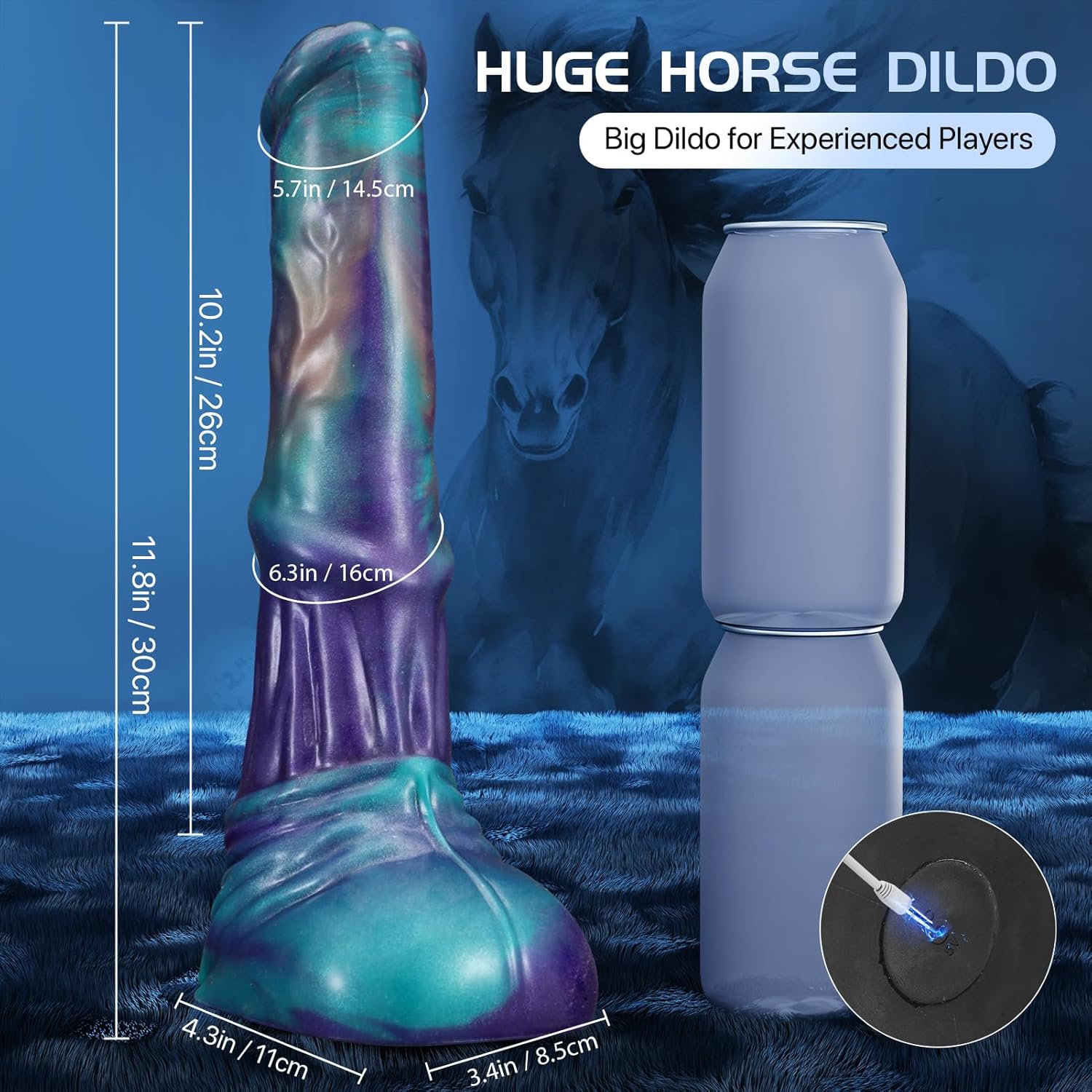 FYSHAVO 11.8in Creature Dildo with Thrusting and Remote Control