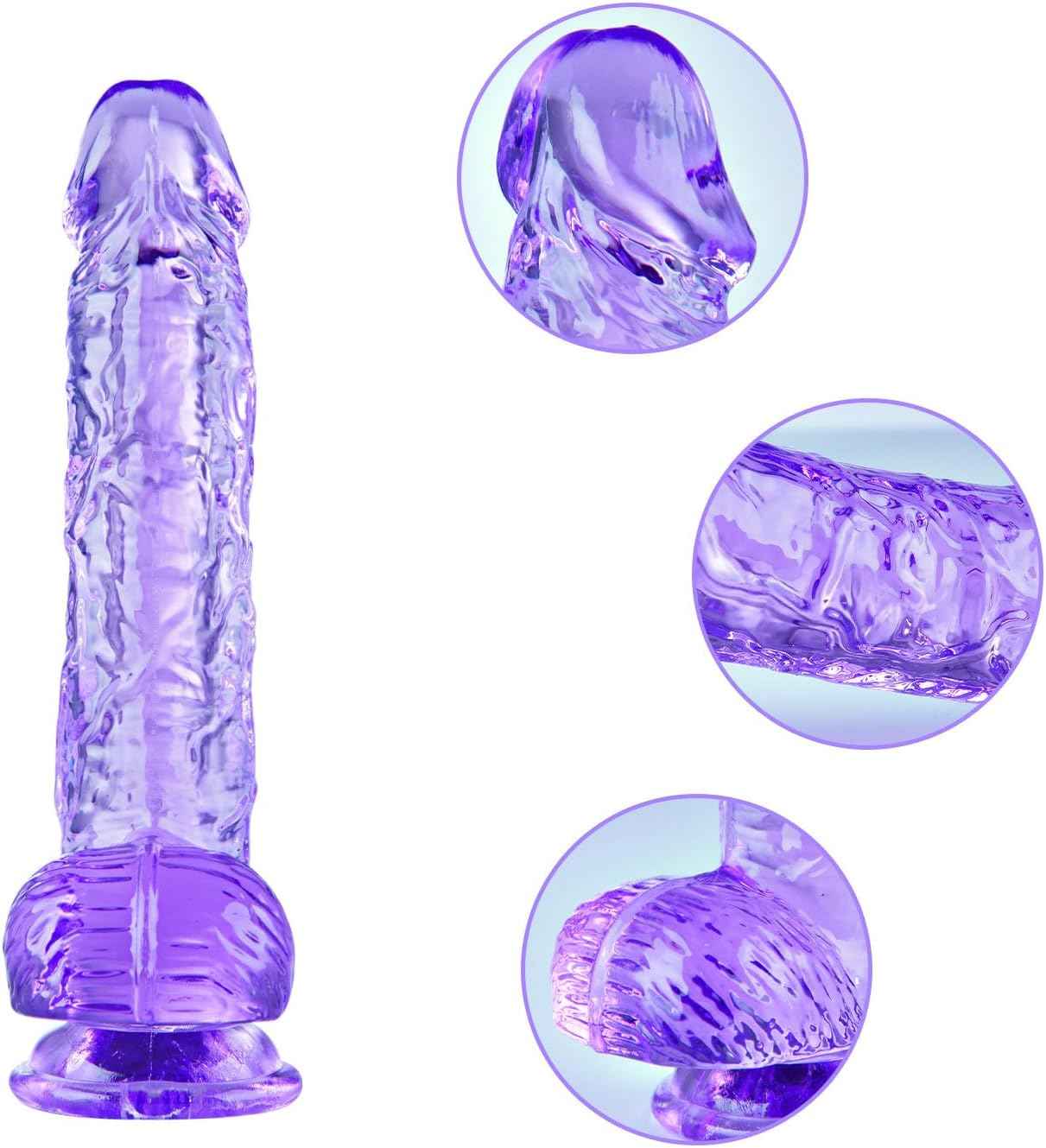 Umania Realistic 6.4-inch Dildo with Suction Cup Purple