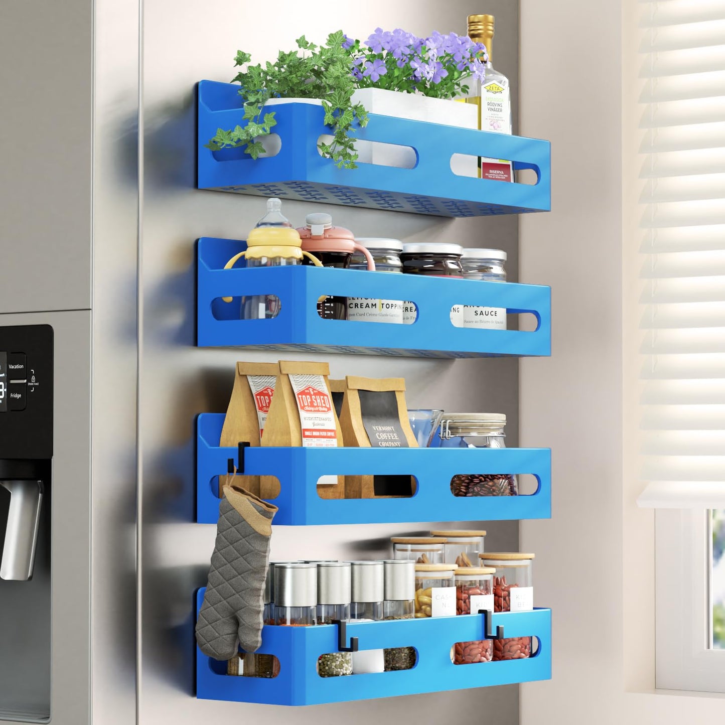Sevenblue magnetic spice rack