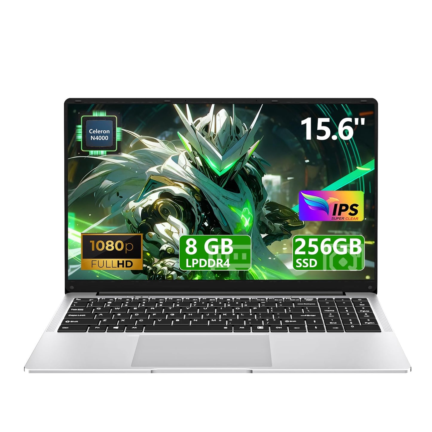 15.6" Laptop Computer DDR4 8GB RAM 256GB SSD,traditional laptop computers with N4000 (Up to 2.60 GH) 15.6 Inch FHD Display 1920*1080,Lightweight Lap top-For Students/Commuters/Business Professionals