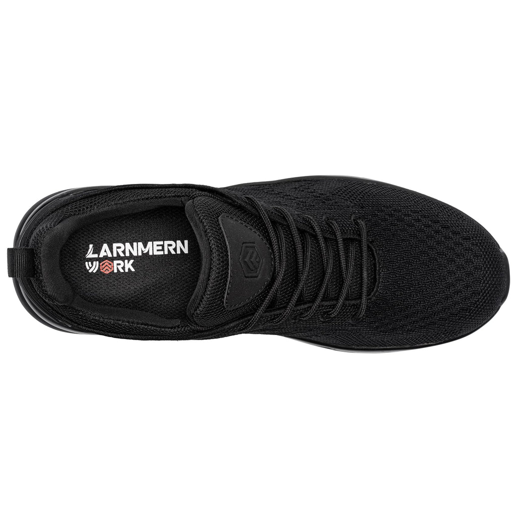 LARNMERN Men Non Slip Work Sneakers Water Resistant Food Service Zapatos Trabajo Antideslizantes Walking Shoes Waterproof Shoes Slip-on