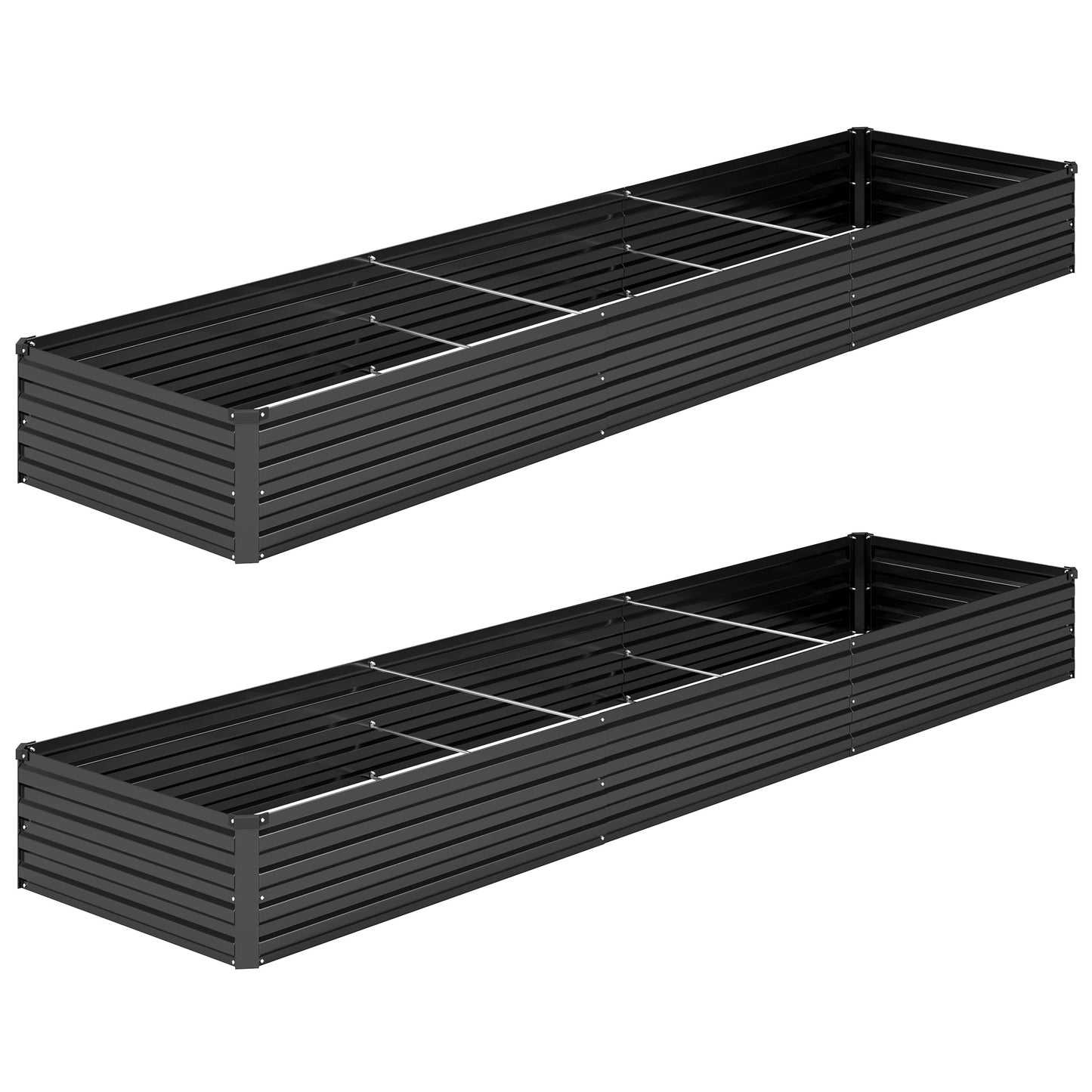 DIIYIV Galvanized Raised Garden Bed,Raised Graden Bed-Square Metal Garden Bed,Large Planter Raised Bed Outdoor,Garden Box for Vegetables,Flower,herb