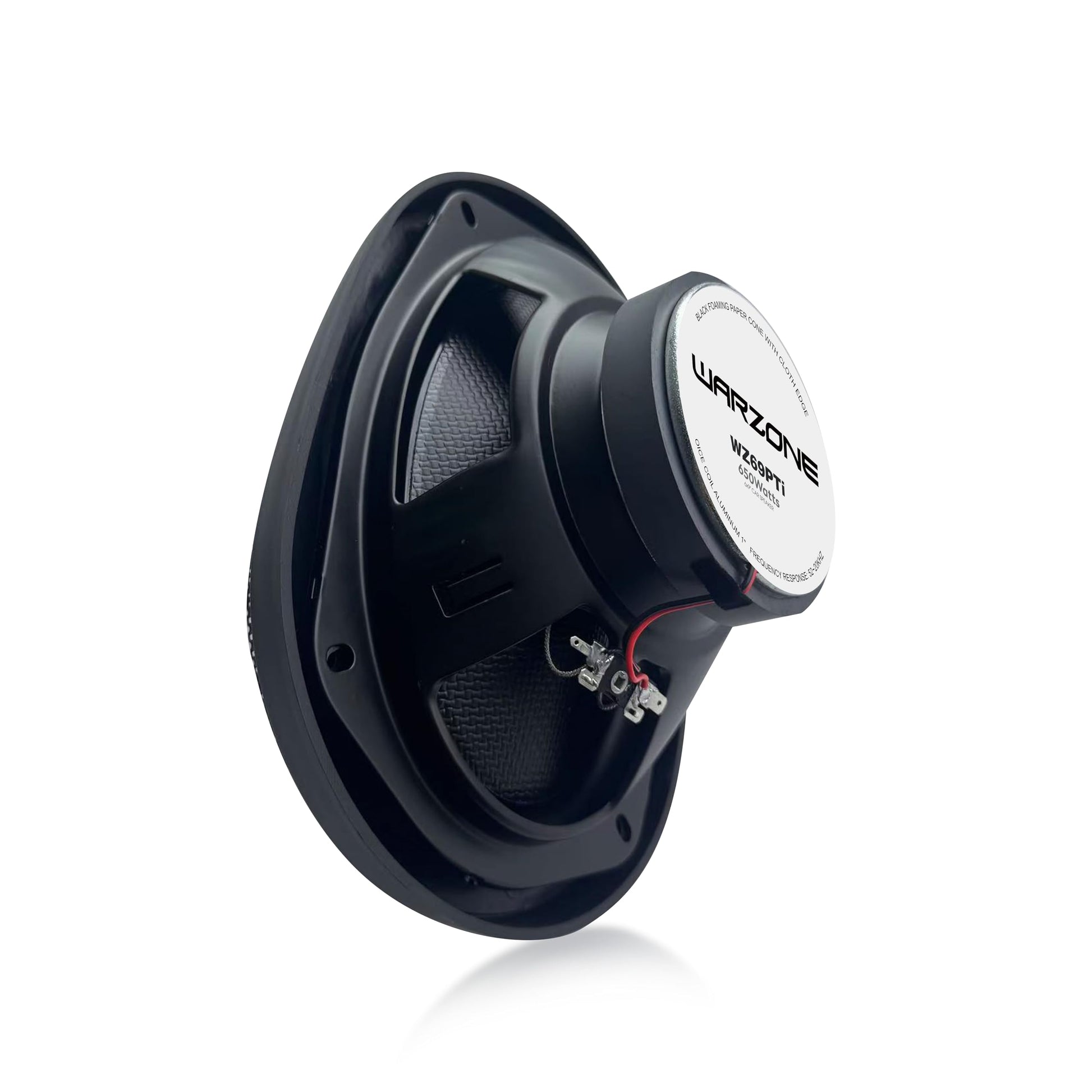 Warzone 4X WZ69PTi 6x9-Inch Super Coaxial Speaker Pair, 4 Ohm, 1300W Max, 400W RMS, 92dB Sensitivity, Ferrite Woofer & PEI Dome Tweeter for Pro Car Audio