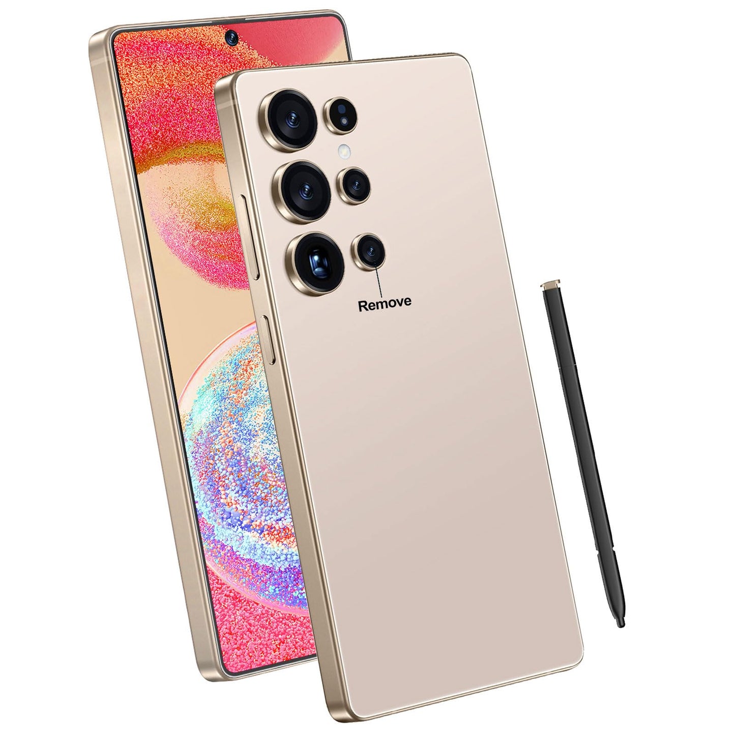 Ghoxrxal I25 Ultra Unlocked Android Smartphone, 16GB RAM+512GB ROM Cell Phone, 6.99" FHD+ Large Display with Stylus Pen, 7000mAh, 108MP Camera, 5G Dual SIM Android 14 Mobile Phone