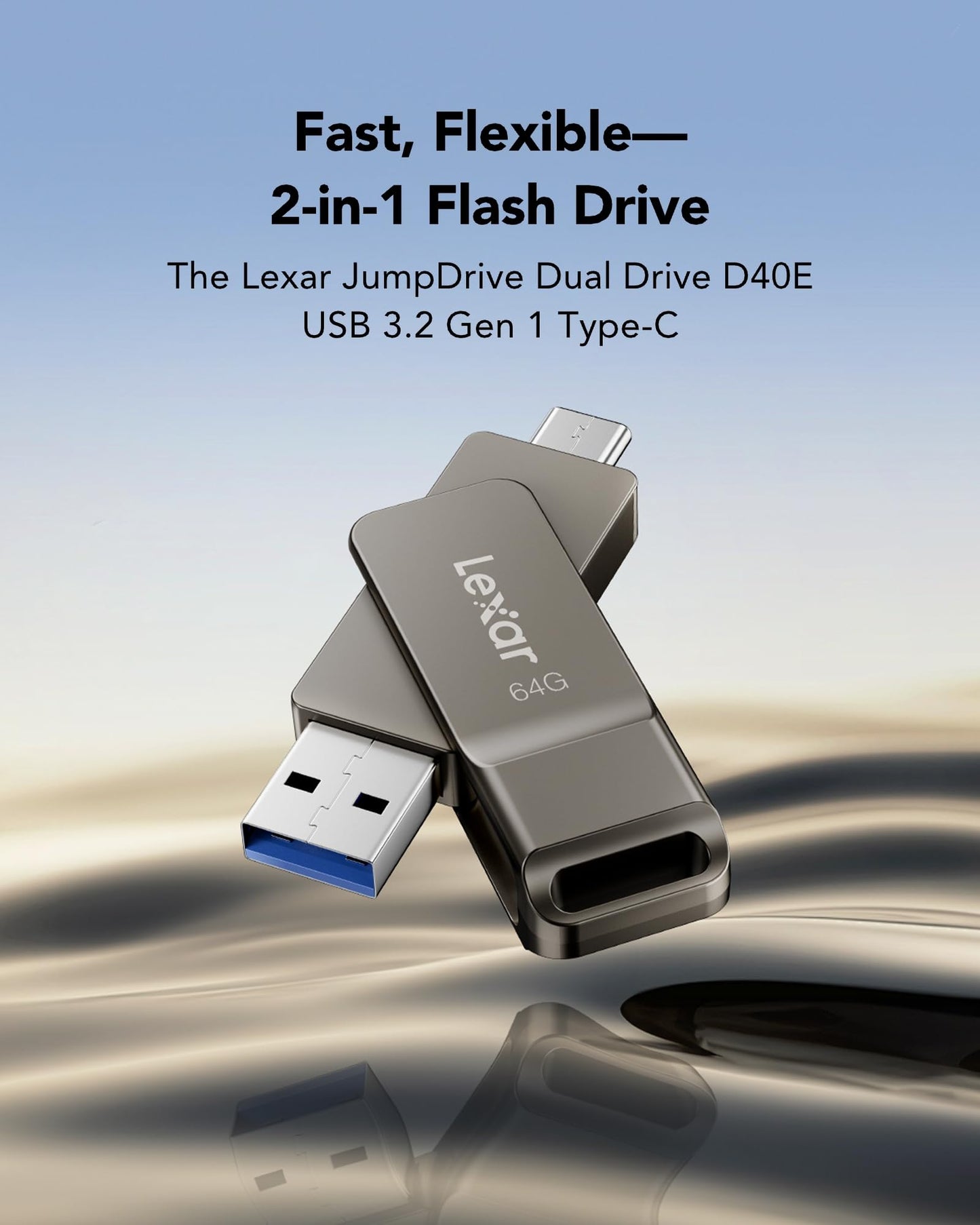 Lexar D40E Dual Drive USB 3.2 Gen 1 Type-C™ Jump Drive