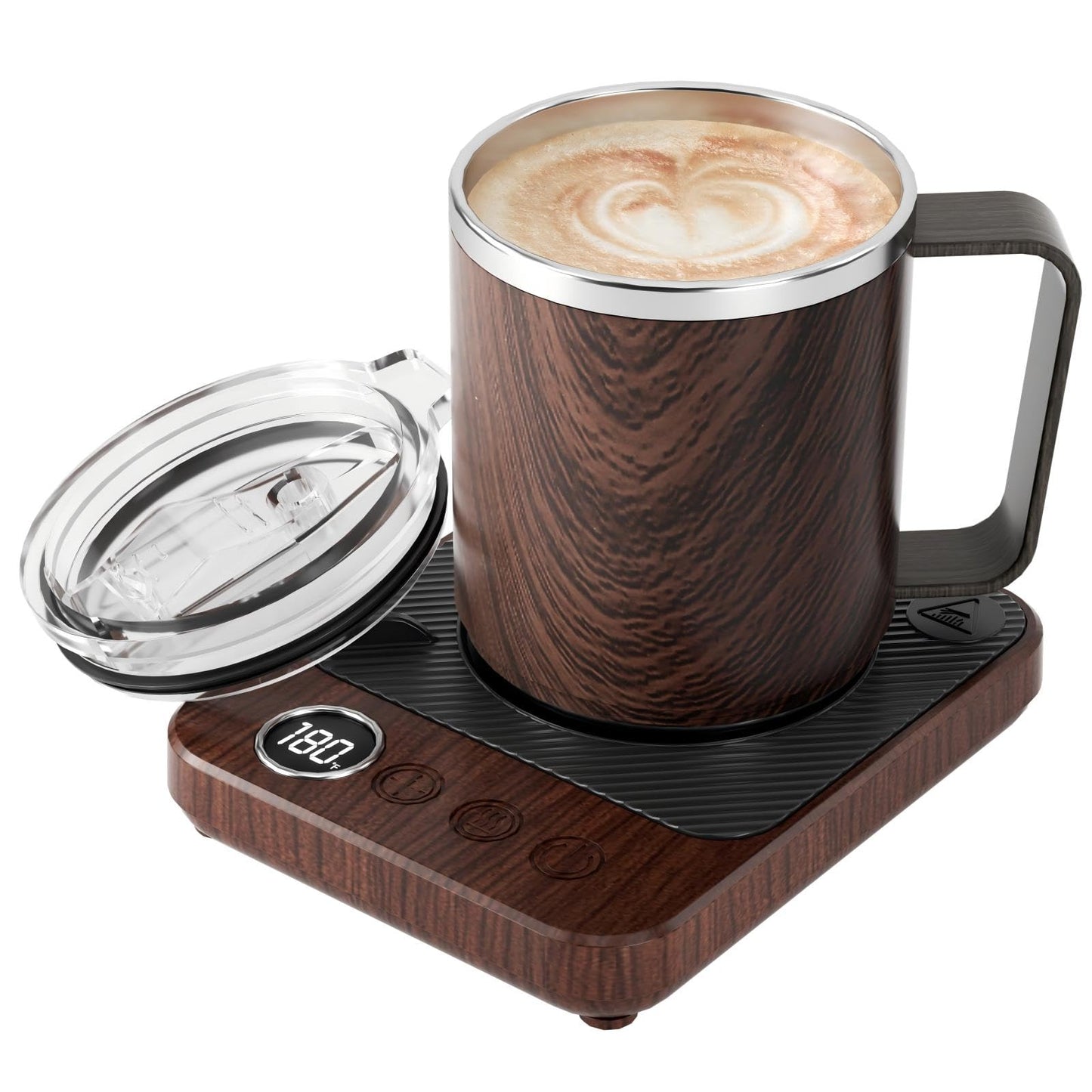 Felibeaco Coffee Mug Warmer & Mug Set for Desk, Smart Coffee Cup Warmer with 16oz Heated Mug, Coffee Heater with Auto Shut Off for Office/Home, Coffee Gifts for Men & Women, for mom