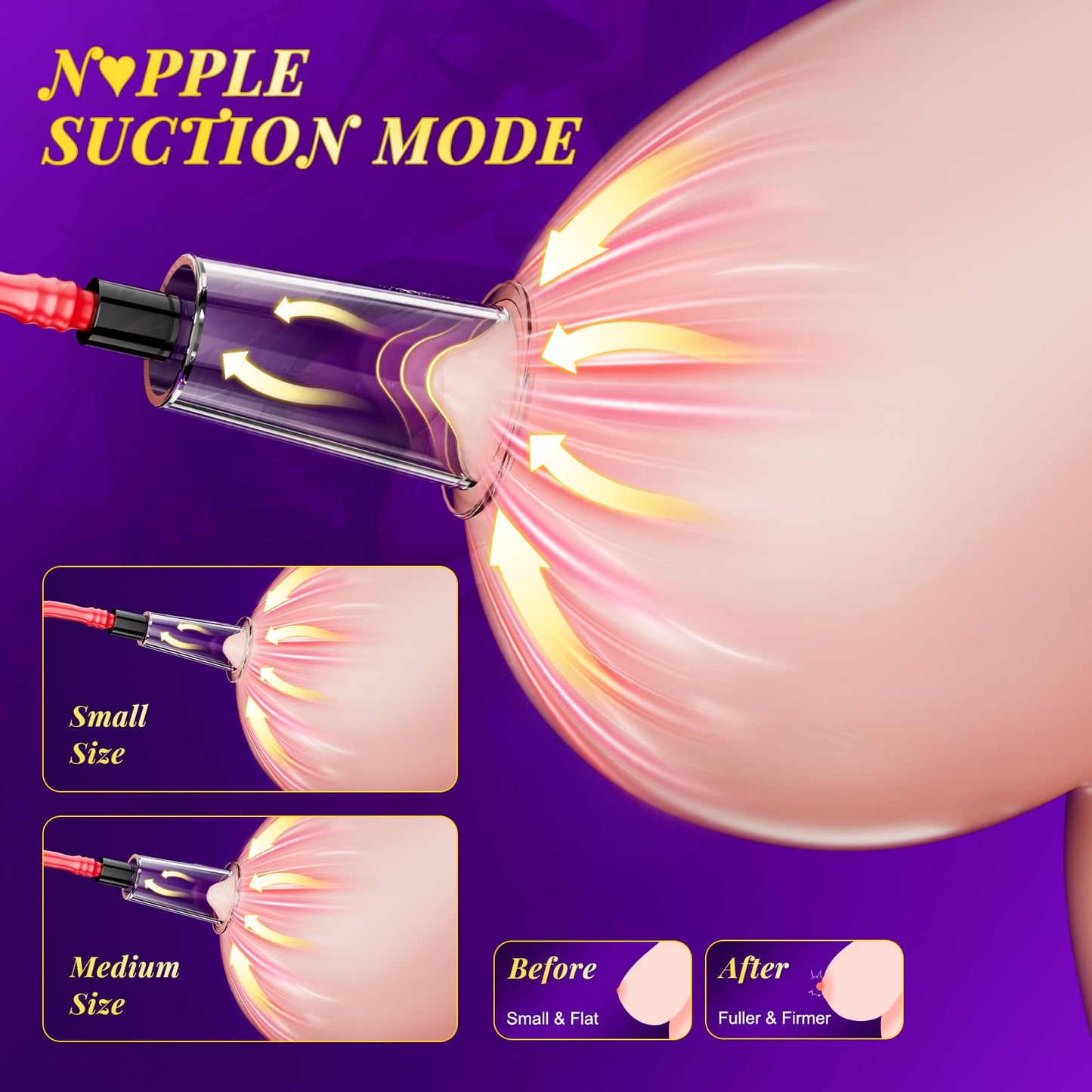 Pussy Pump Electric Rose Clitoral Pump - Vagina Nipple Sucking Toys for Women, 3 Suction Levels & 3 Modes Vacuum Sex Toy, 2 Clit & 5 Nipple Suckers, BDSM Rose Toys Kit for Female Couple Adult Sex Toys