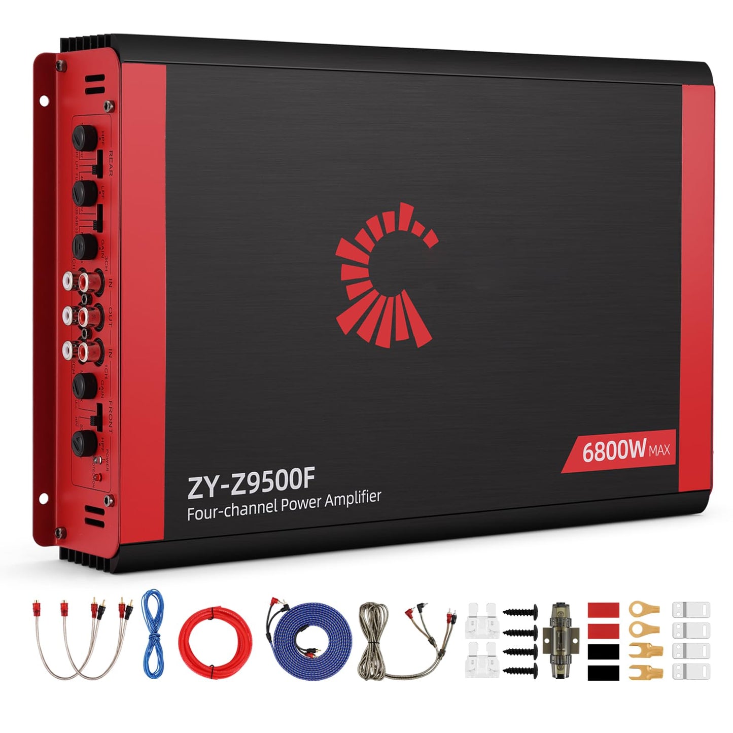 CLES ZYZ 2026 High Power 4 Channel Car Amplifier - 6800W Max, 4x170W RMS @2Ω, 2 Bridged Channels (340W) -Your Commute De-Stresser & Old Car Revival Kit