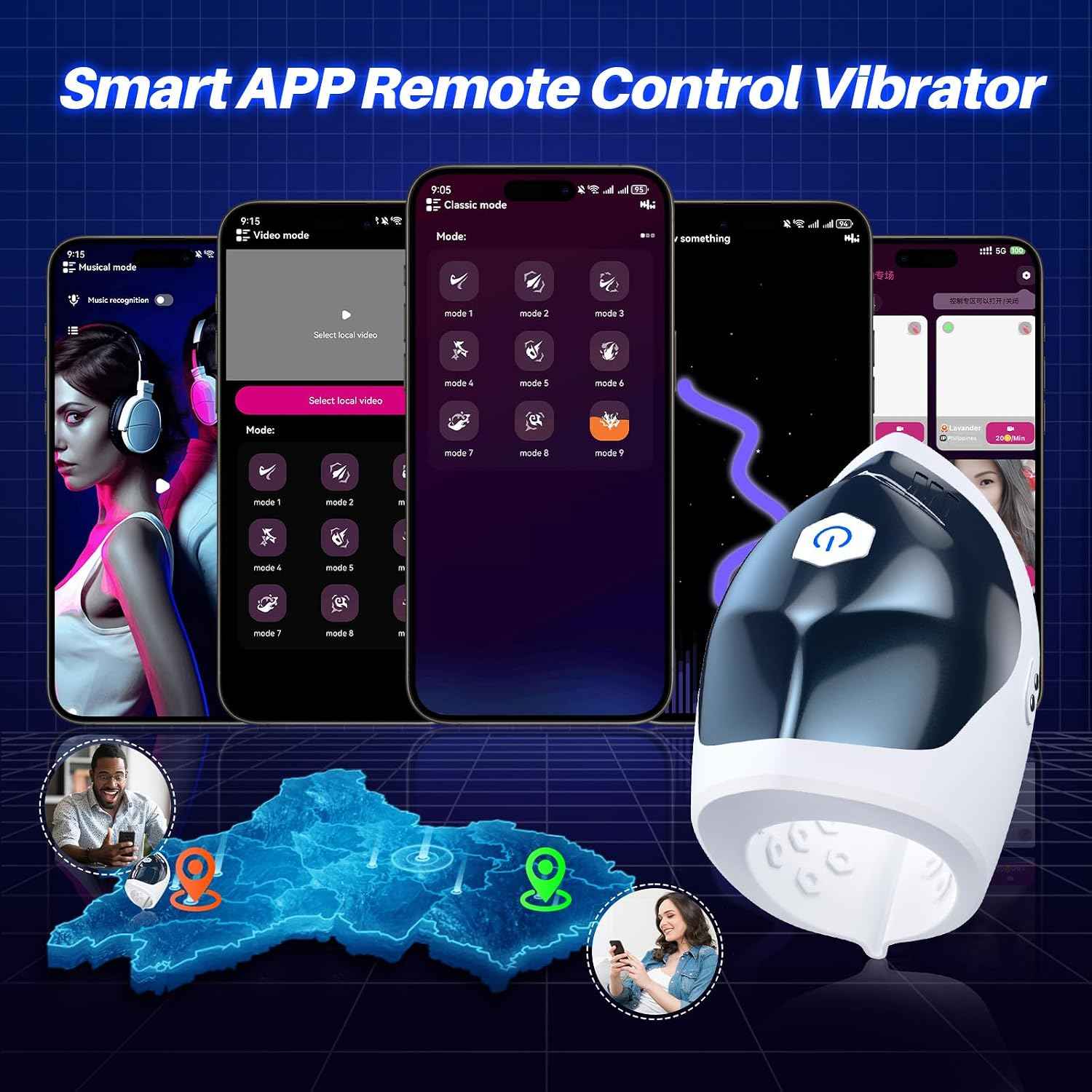 Male Masturbator Penis Vibrator Training - FunPlan Vibrating Stroker with 10 Vibration Modes, Sex Machine Blowjob Masturbators for Cock Glans Stimulation, Adult Sex Toys for Men or Couples Pleasure