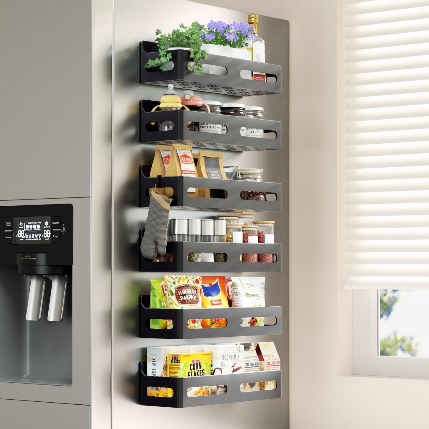 Sevenblue magnetic spice rack