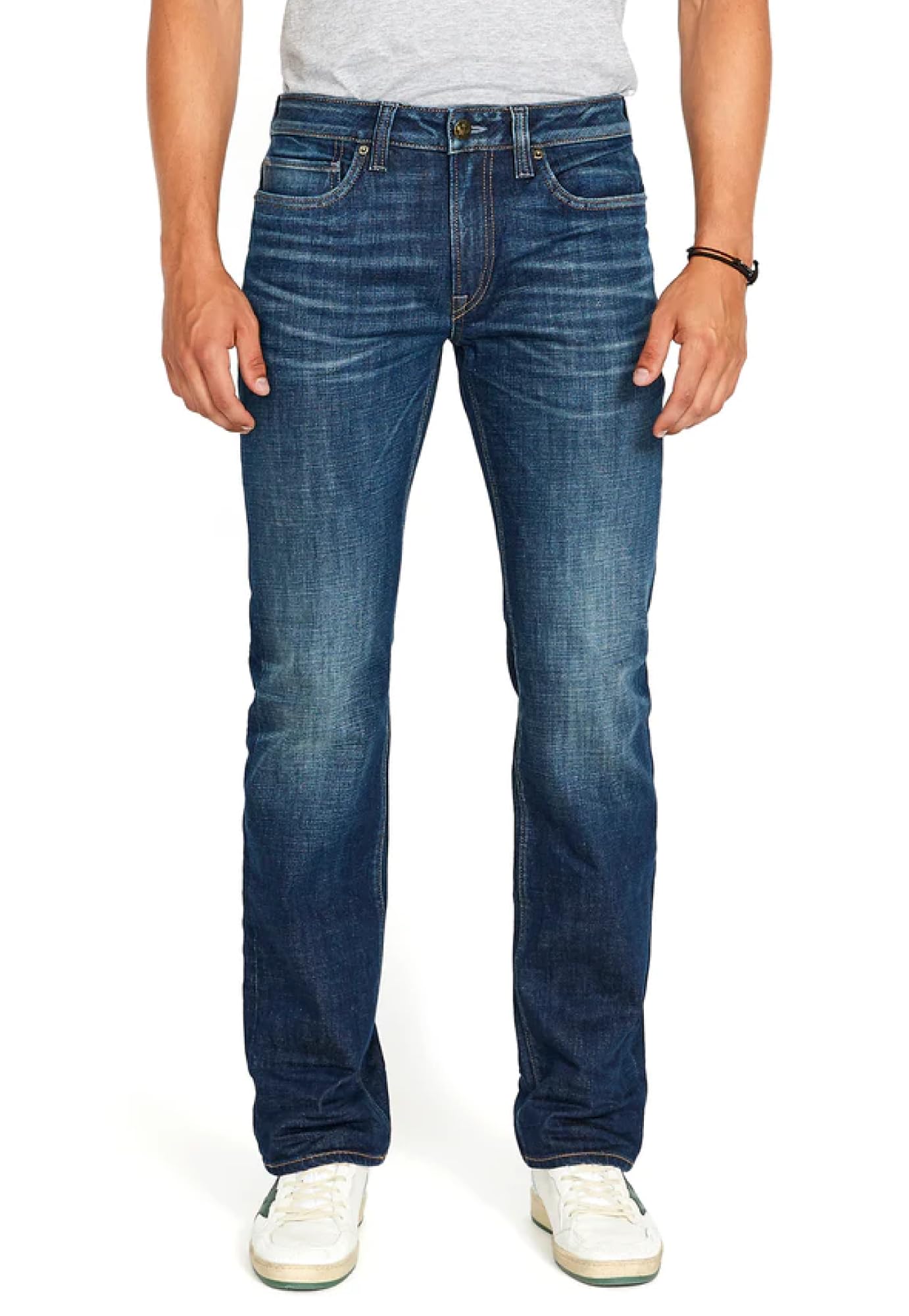 Buffalo David Bitton Mens Relaxed Straight Leg Driven Jean with Stretch Fabric