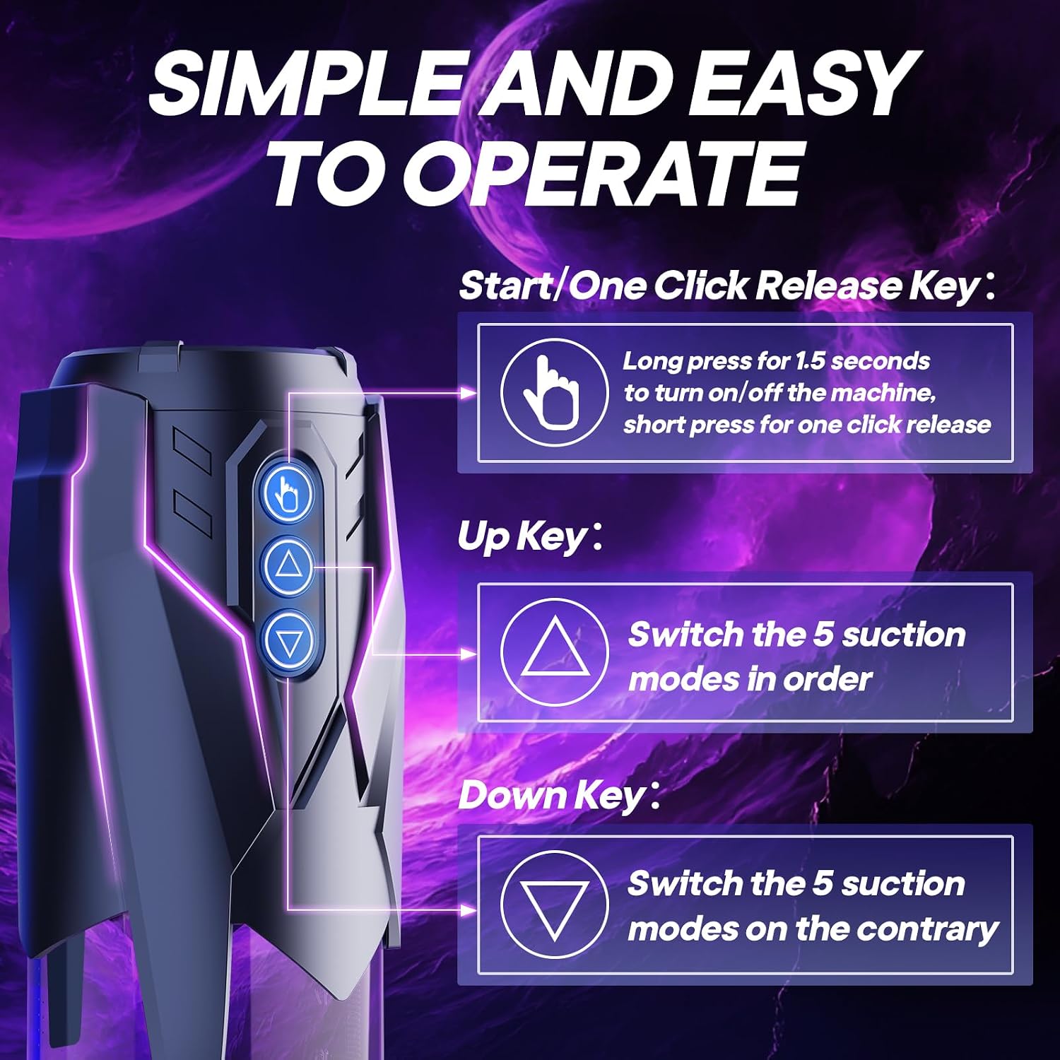 Electric Penis Pump Sex Toys for Men - Automatic Vacuum Dick Pump Male Sex Toys Penis Extender with 3 Powerful Sucking and 2 Training Modes and 3 Penis Ring, Adult Toys for Dick Enlarger Erection