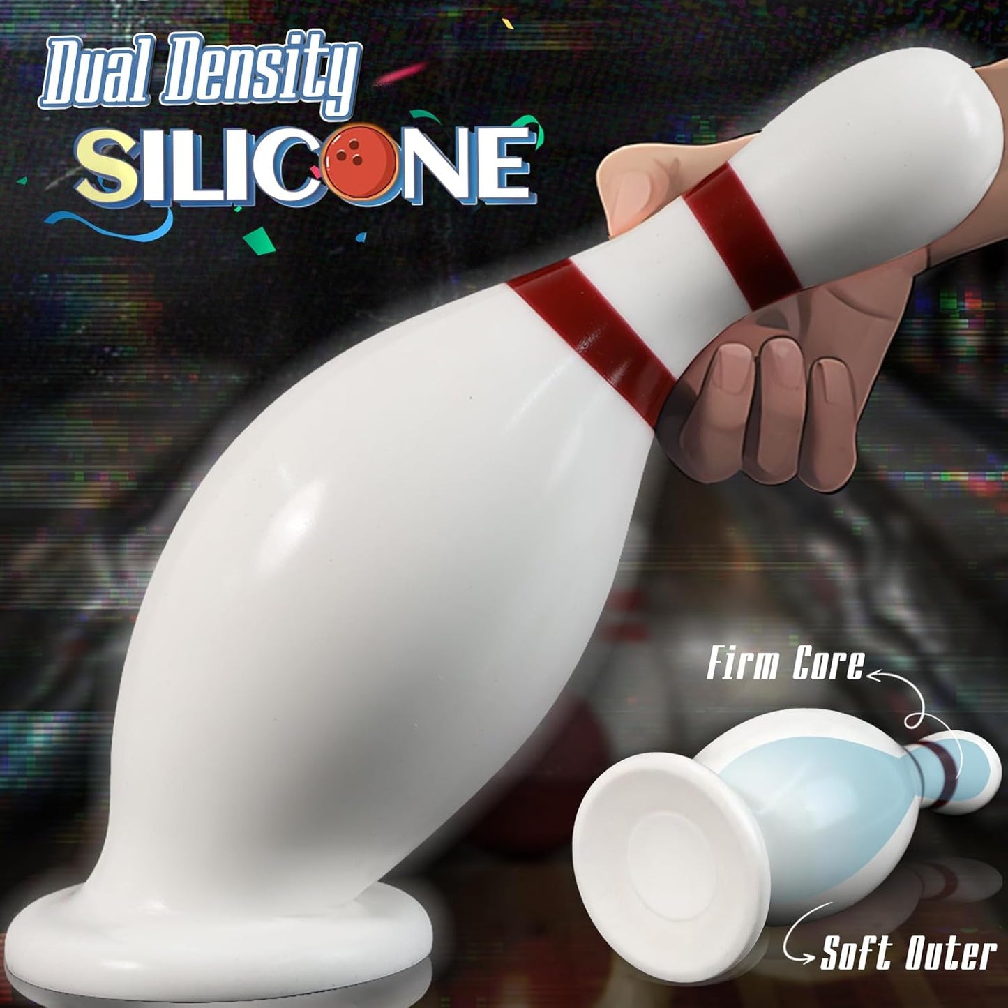 KISSAZ 13 Inch Dual Density Silicone Huge Anal Plug