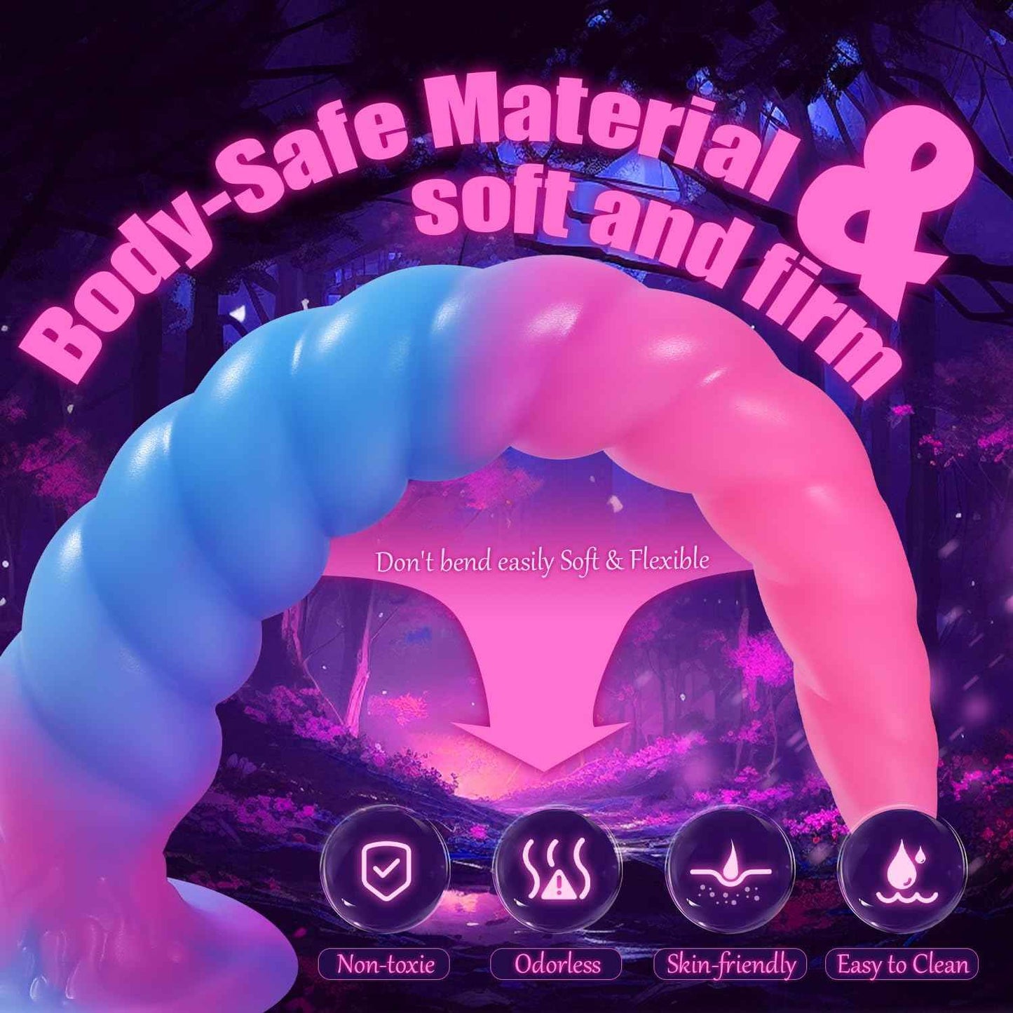DEPAREE Spiral Monster Dildo Suction Cup Fantasy Anal Toy