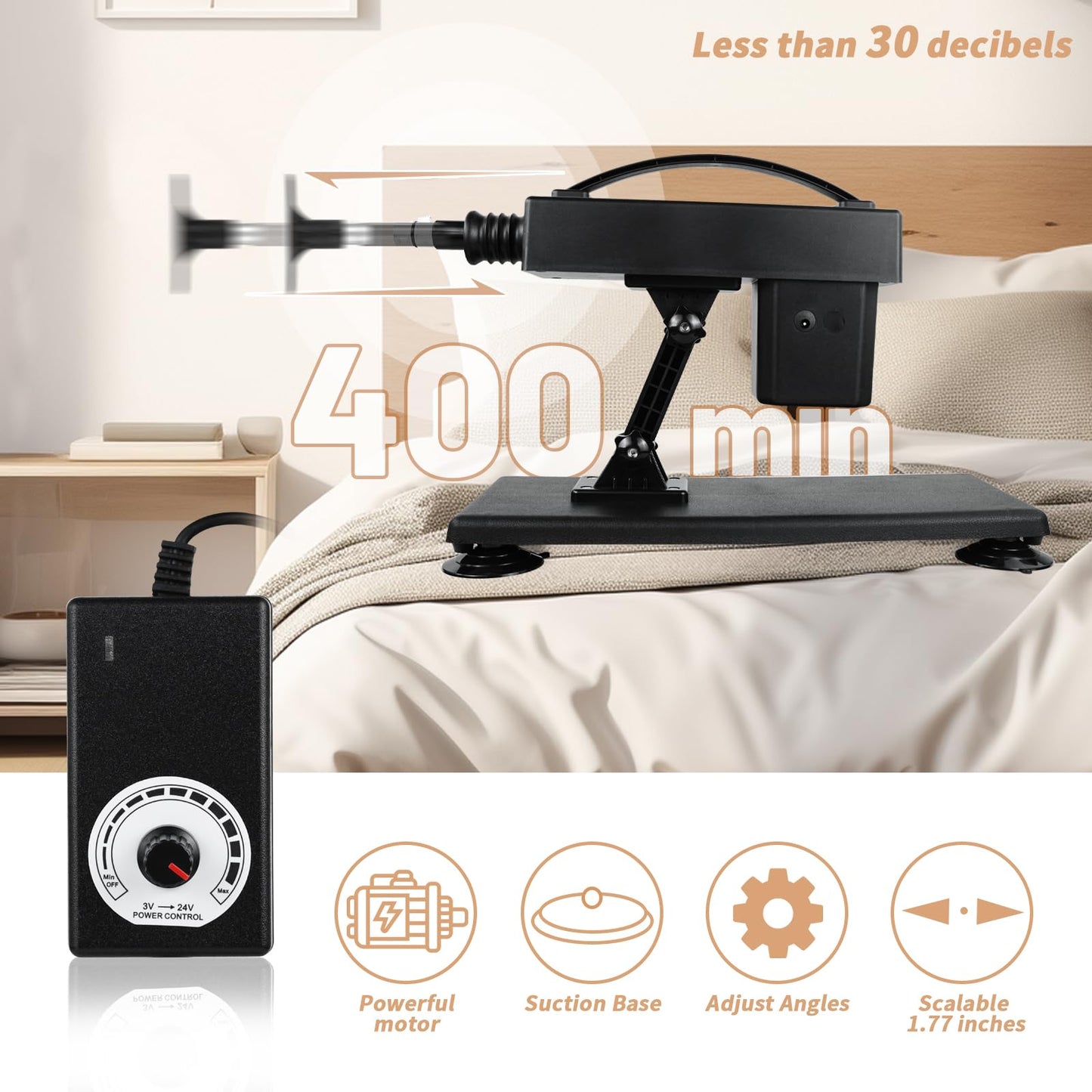 Sex Machine Thrusting Dildo Machine Realistic Dildo 3XLR Attachments Thrusting Machine Sex Toys for Women and Men Automatic Masturbator Thrusting Sex Toy Machine Device with Suction Cup and Anal Dildo