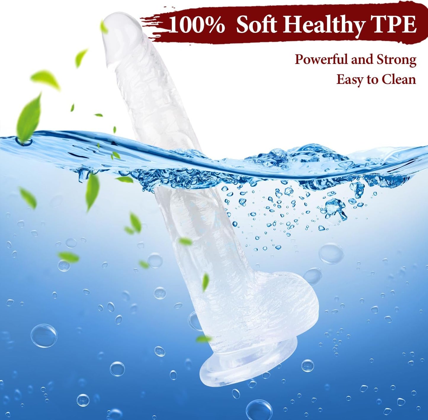 Veatrylove Lifelike TPE Dildo 11.61 Inch with Suction Cup