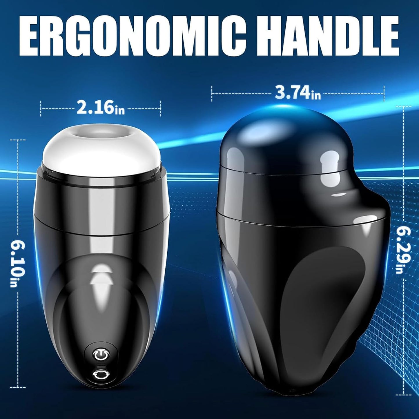 Automatic Male Masturbator Sex Toys for Men Upgraded 9 Vibration & 9 Suction Hands Free Pocket Pussy Stroker with Skin Friendly Materials Mens Adult Male Sex Toys for Men Machine Black