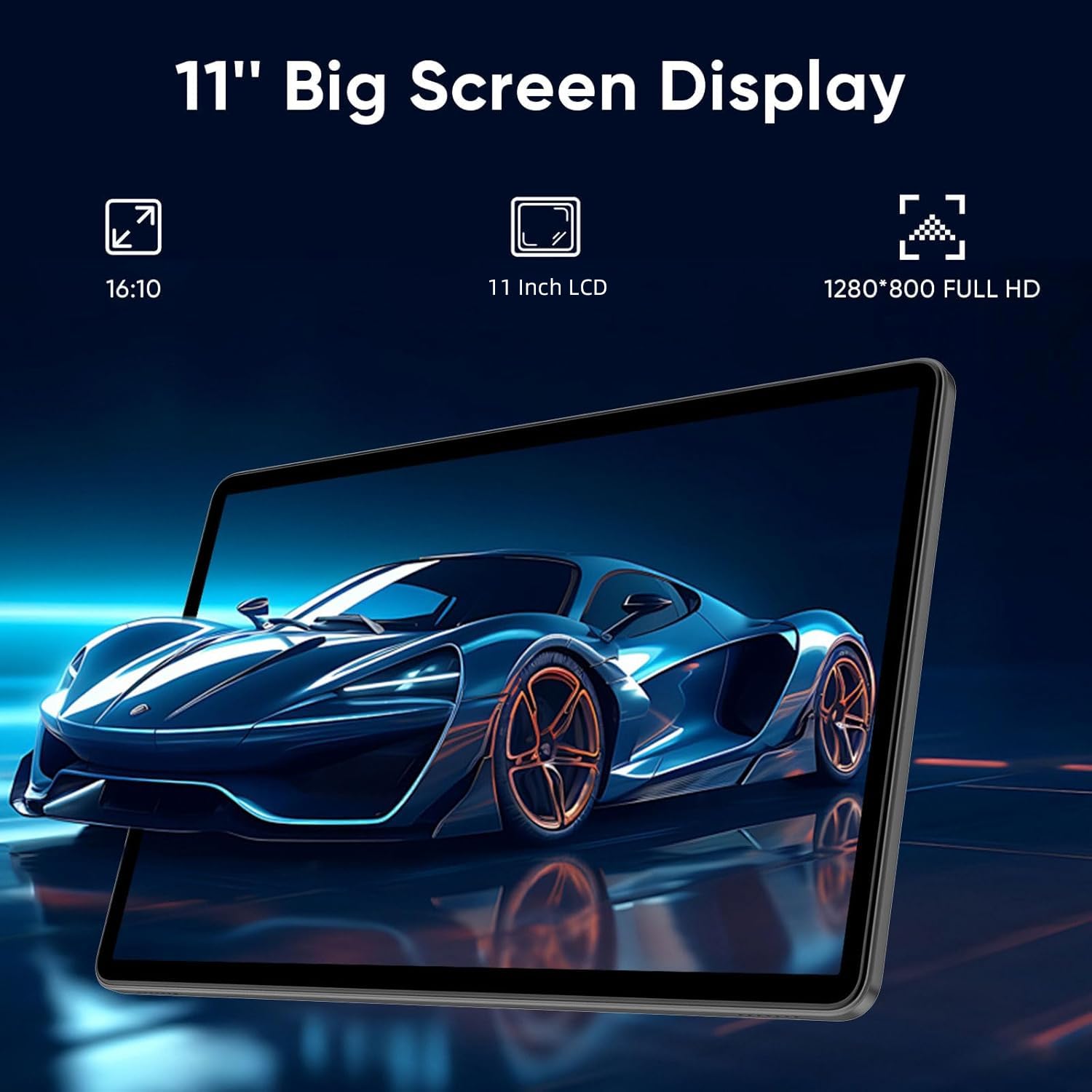 WXUNJA Android 16 Tablet,11 Inch Tablets with Octa Core Processor, 28GB RAM 128GB ROM 1TB Expand, Widevine L1, 8000mAh Battery, 2.4/5Ghz Dual WiFi/GPS/FM, 5/8MP Cameras, Case Included