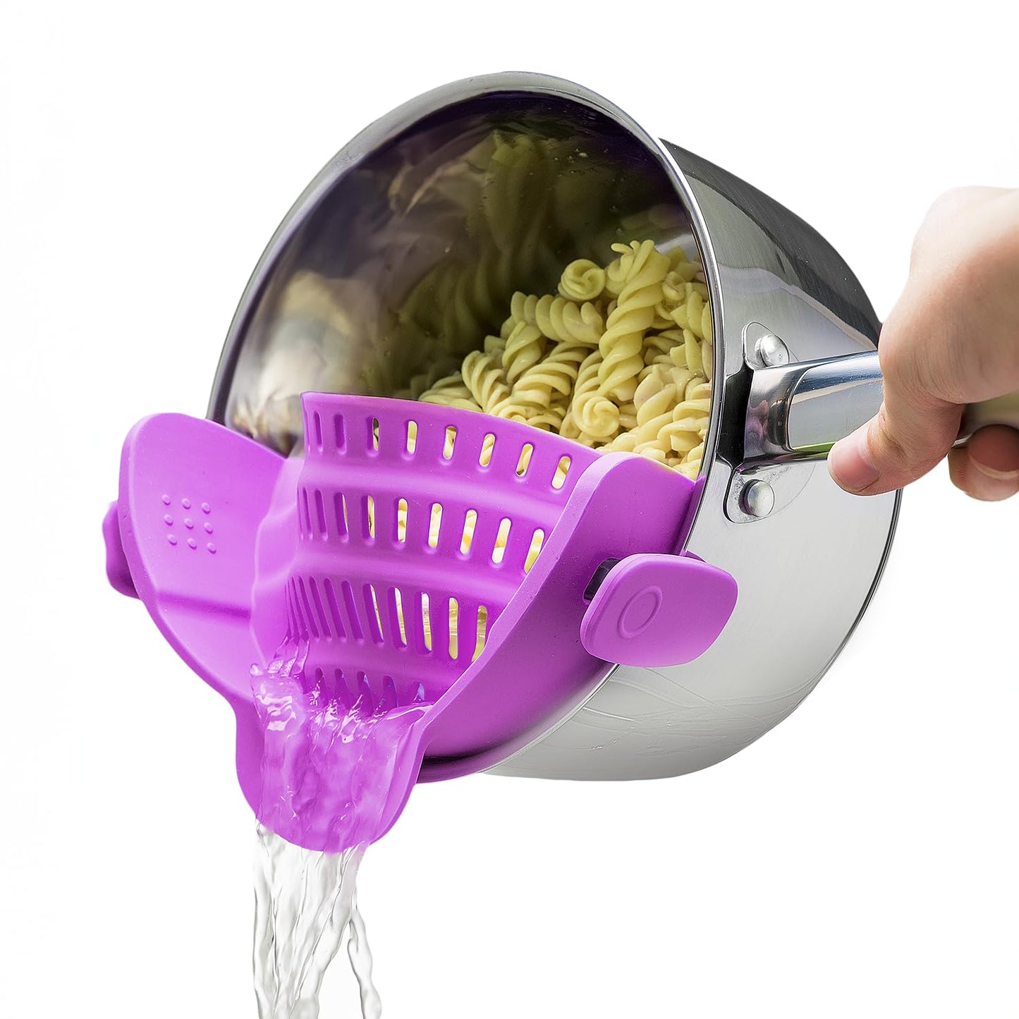 Kitchen Gizmo Collapsible Rice Strainer - Silicone Rice Washer Strainer Bowl - BPA Free