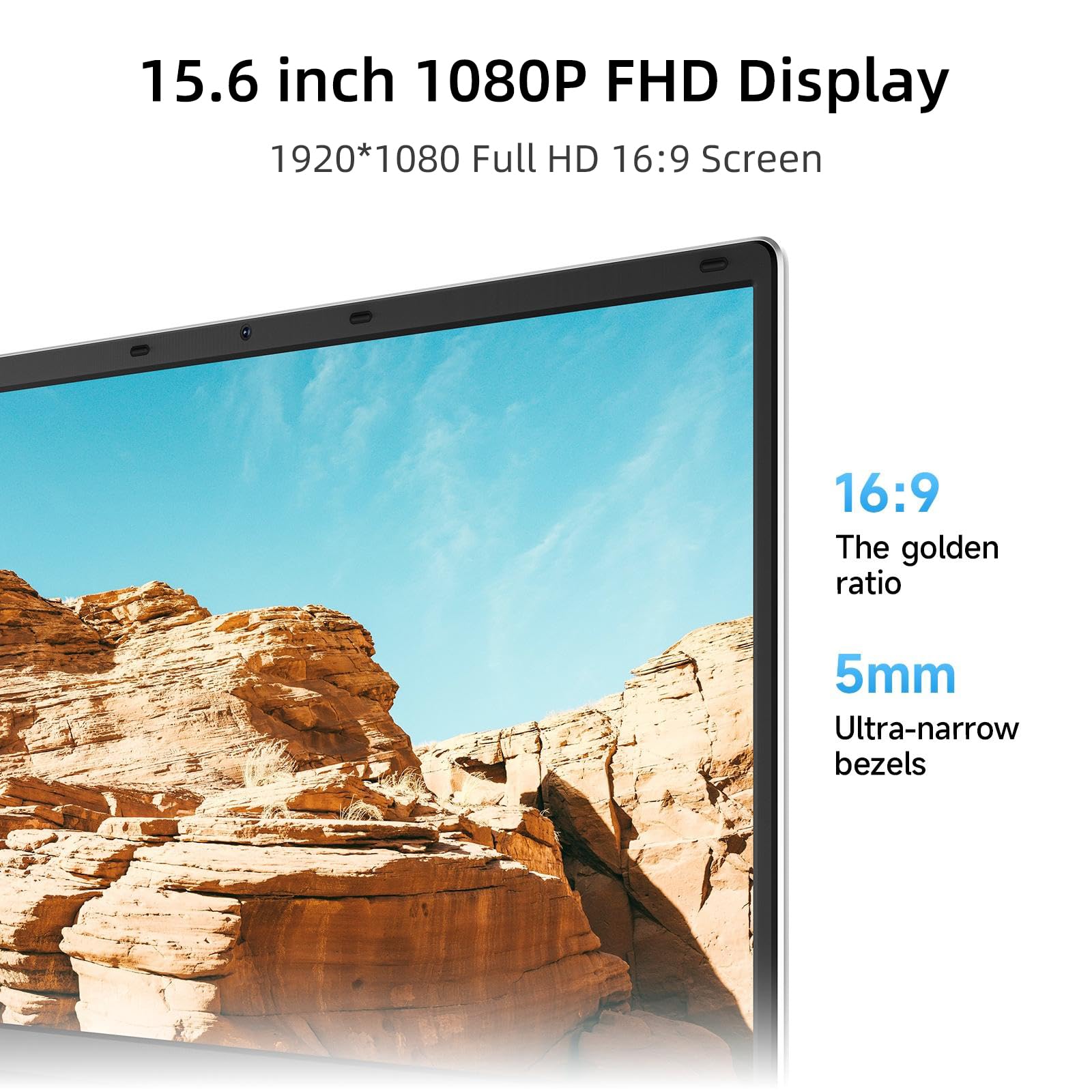 jumper 15.6" FHD Laptop, 10th Gen Intel Dual-Core Processor(1.9GHz), 12GB RAM 640GB Storage, 1 Year Office 365, Numeric Keyboard, HDMI, WiFi5, 38Wh Battery, Windows 11 Laptop for Business and Student