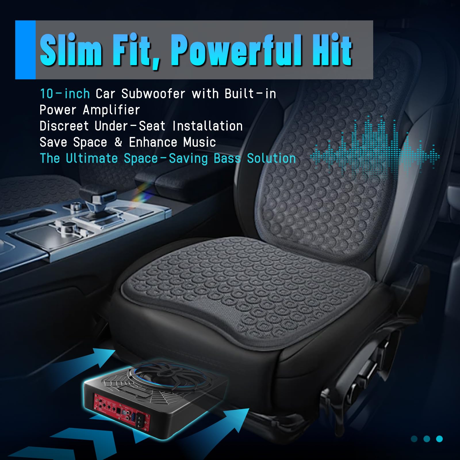 LORPHEIR Car Subwoofer High Power Bass System for Car Audio Upgrade