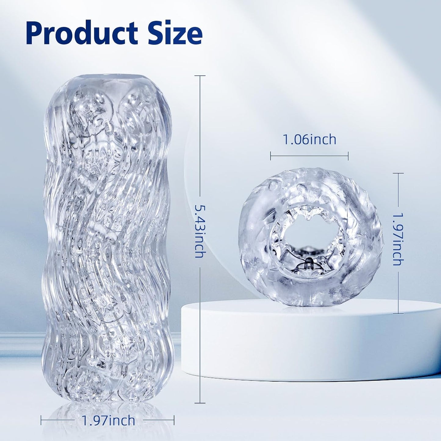 Male Masturbator Sex Toys for Men Pocket Pussy Stroker, IMOTANI Flesh Realistic Light Penis Cock Sleeve Training Adult Toys, TPE Masturbation Handjob Glans Training Tool Penis Trainer Massager (small)
