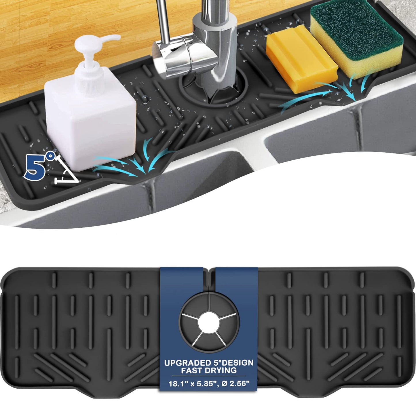 Drying Mats Cleaning Brushes Kitchen Gadgets Silicone Faucet Mat BABA1PHUI-919