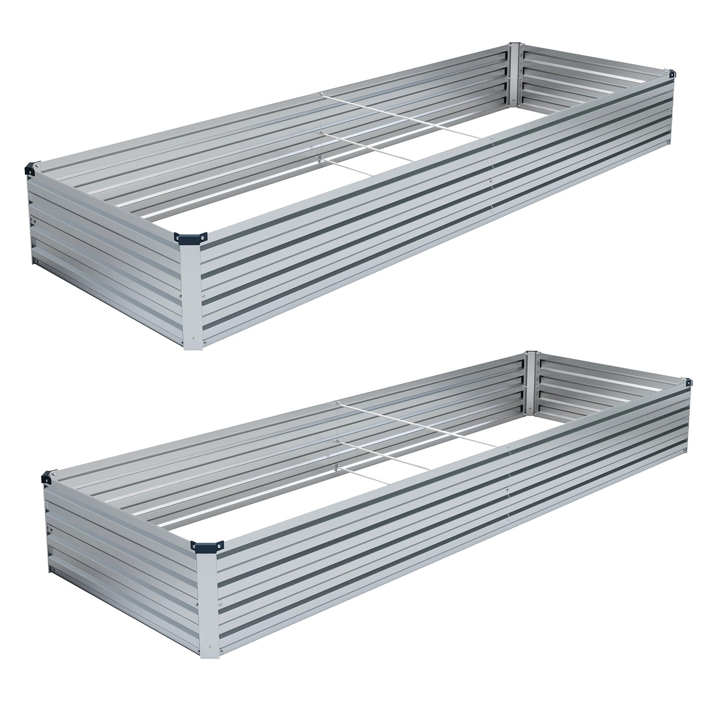 DIIYIV Galvanized Raised Garden Bed,Raised Graden Bed-Square Metal Garden Bed,Large Planter Raised Bed Outdoor,Garden Box for Vegetables,Flower,herb