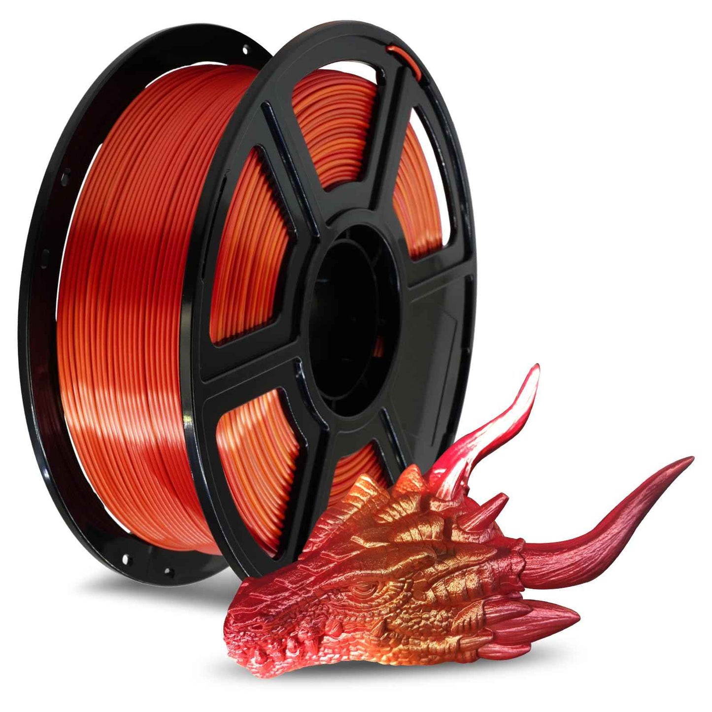 FLASHFORGE Silk PLA Filament 1.75mm, 3D Printer Filament 1kg (2.2lbs) Spool, Smooth and Silky Texture 3D Printing Filament, Dimensional Accuracy +/- 0.02mm