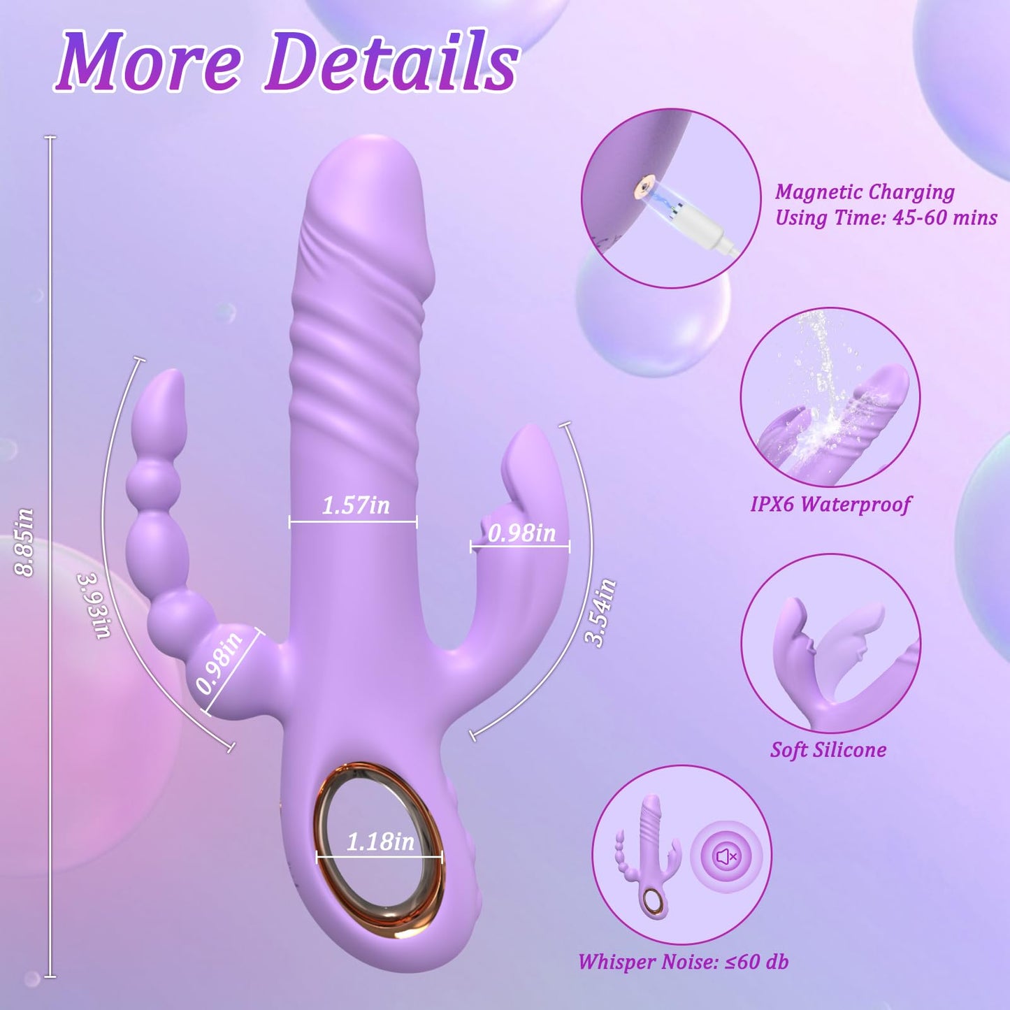 Thrusting Dildo Vibrator