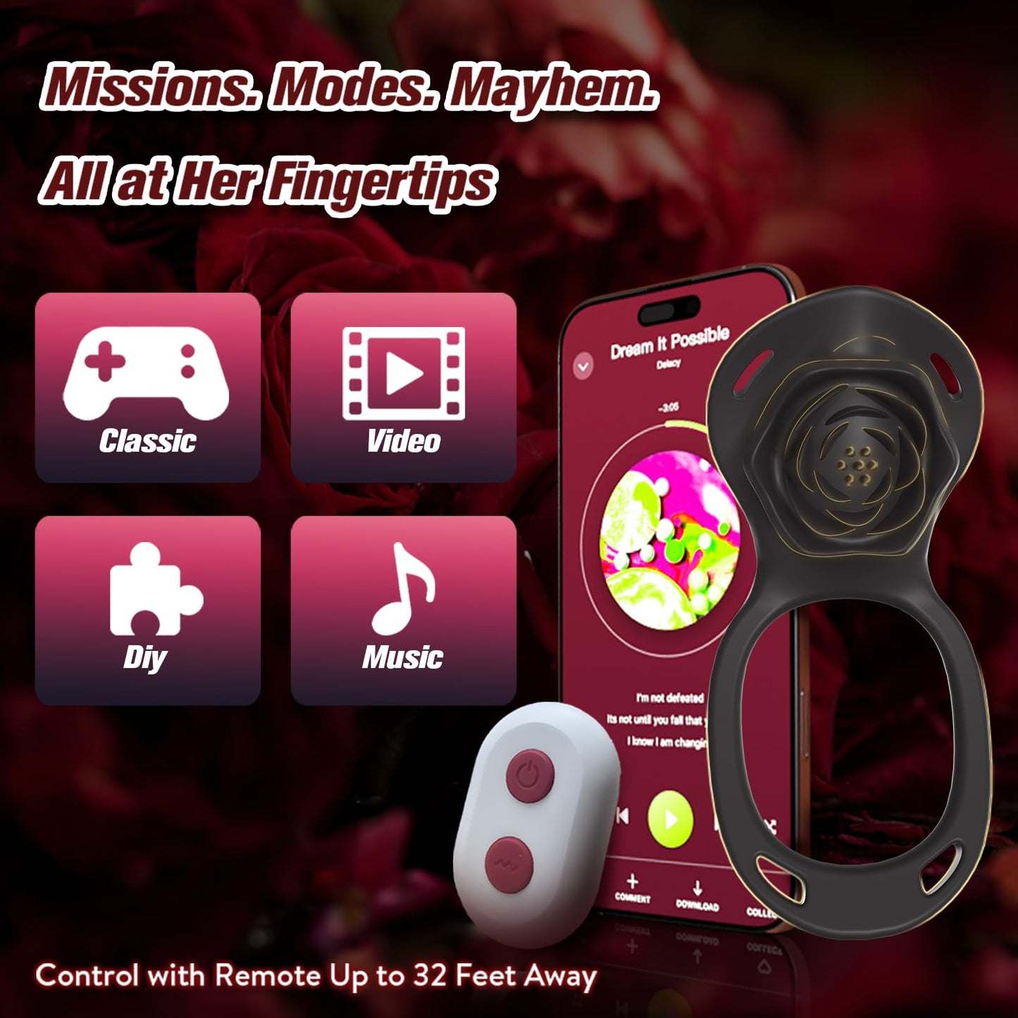 Portable Mini Vibrator for Women with 9 Vibration Modes, Quiet and Easy to Use Female Adult Sex Toy