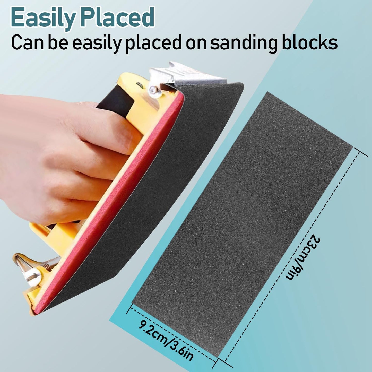 Sandpaper Sand Paper Assortment Pack 9 Grits Sand Paper for Wood Metal Car, Wet Sanding Paper 400 600 800 1000 1200 1500 2000 2500 3000