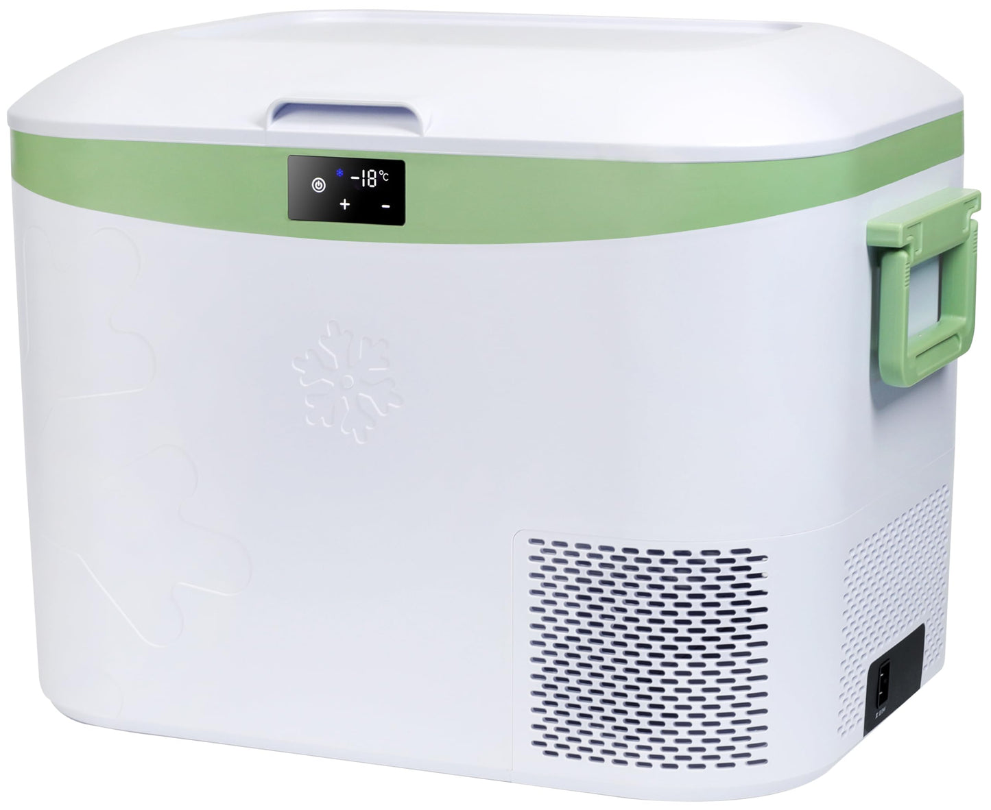 Megiu 12 Volt Car Refrigerator Portable Freezer Compressor Cooler -18~+15℃ with 12V / 24V DC 110～240 Volt AC