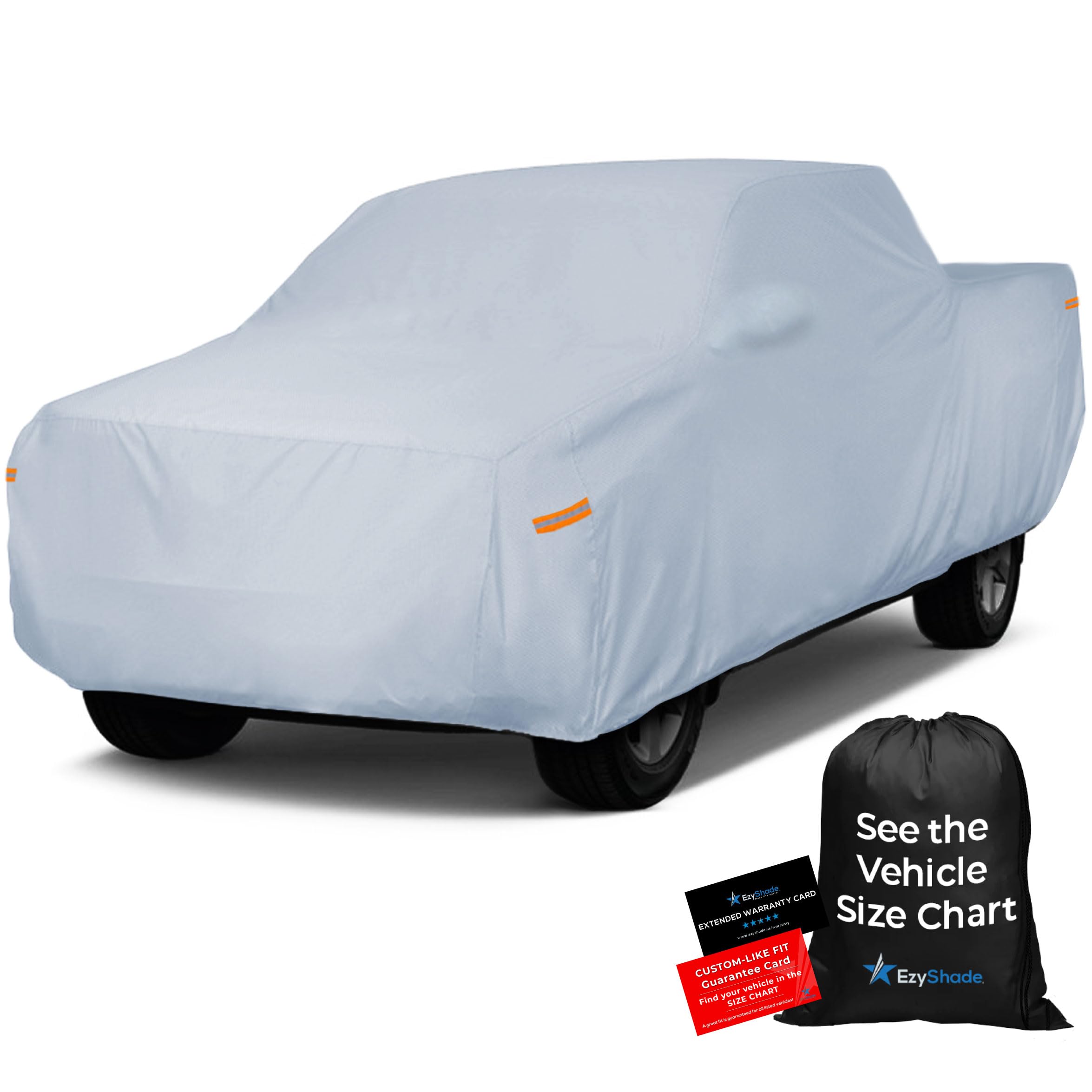 EzyShade 10-Layer Car Cover Waterproof All Weather. See Vehicle Size-Chart for Accurate Fit. Outdoor Full Exterior Covers for Automobiles Sedan Hatch. Rain Sun Snow.