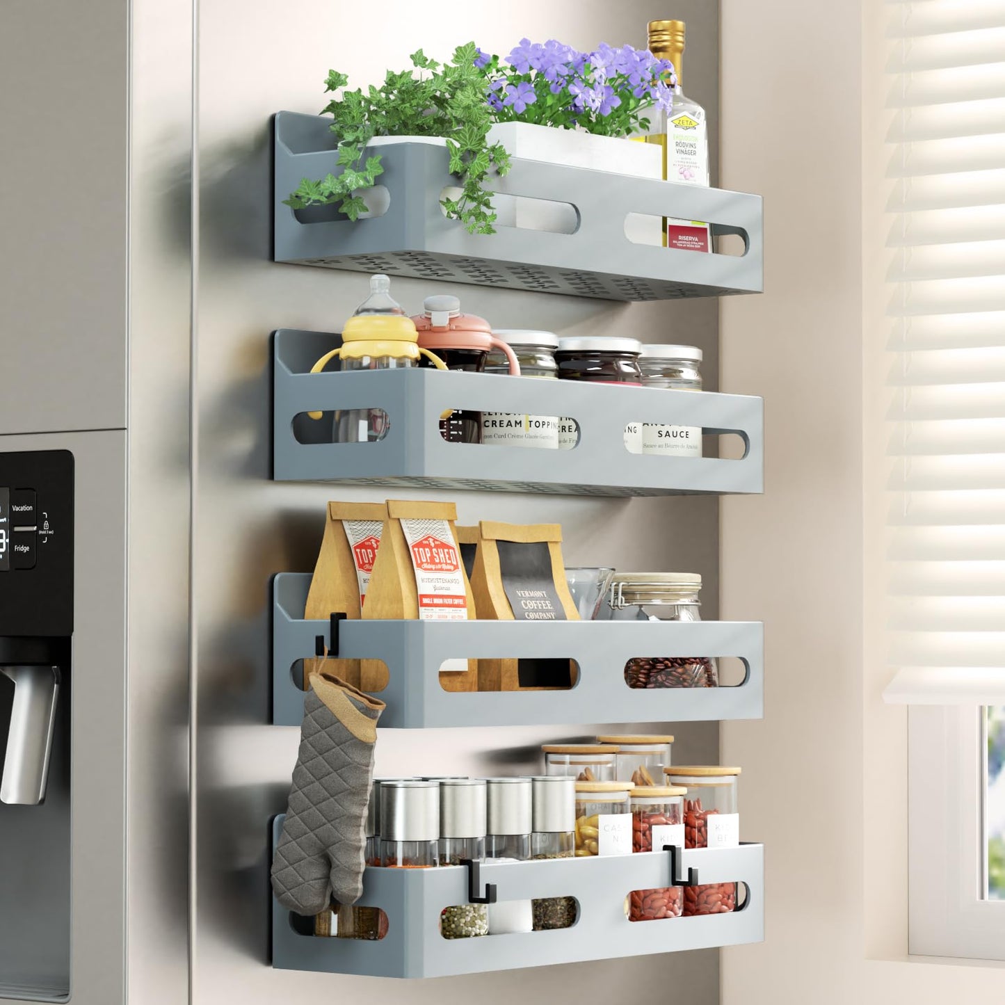 Sevenblue magnetic spice rack