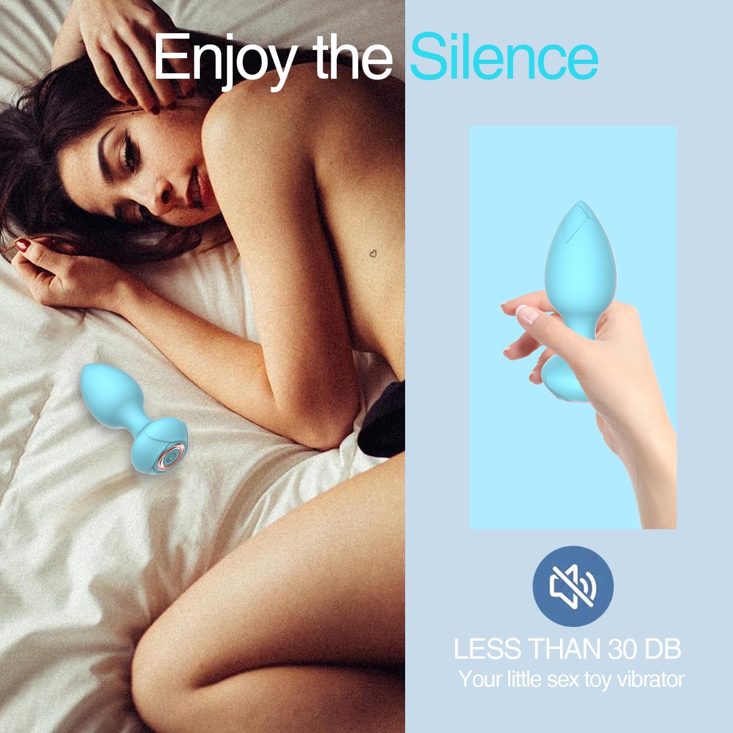 Sex Toys Butt Anal Plug - 6 Pack Training Kit Set Silicone Vibrating Butt Plug with Remote Control Adult Toys for Women, Men, Couple and Beginners